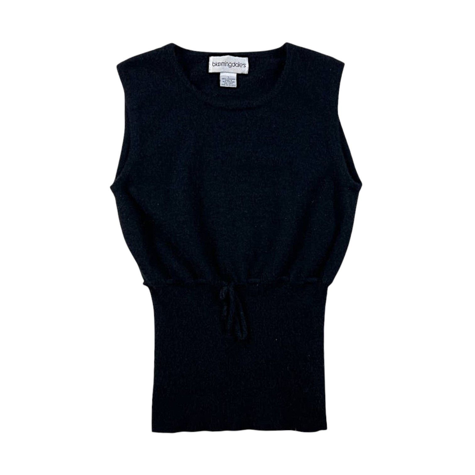 Bloomingdale's Bloomingdale’s Cashmere Black Top | Size L Size L / US 10 / IT 46 - 1 Thumbnail