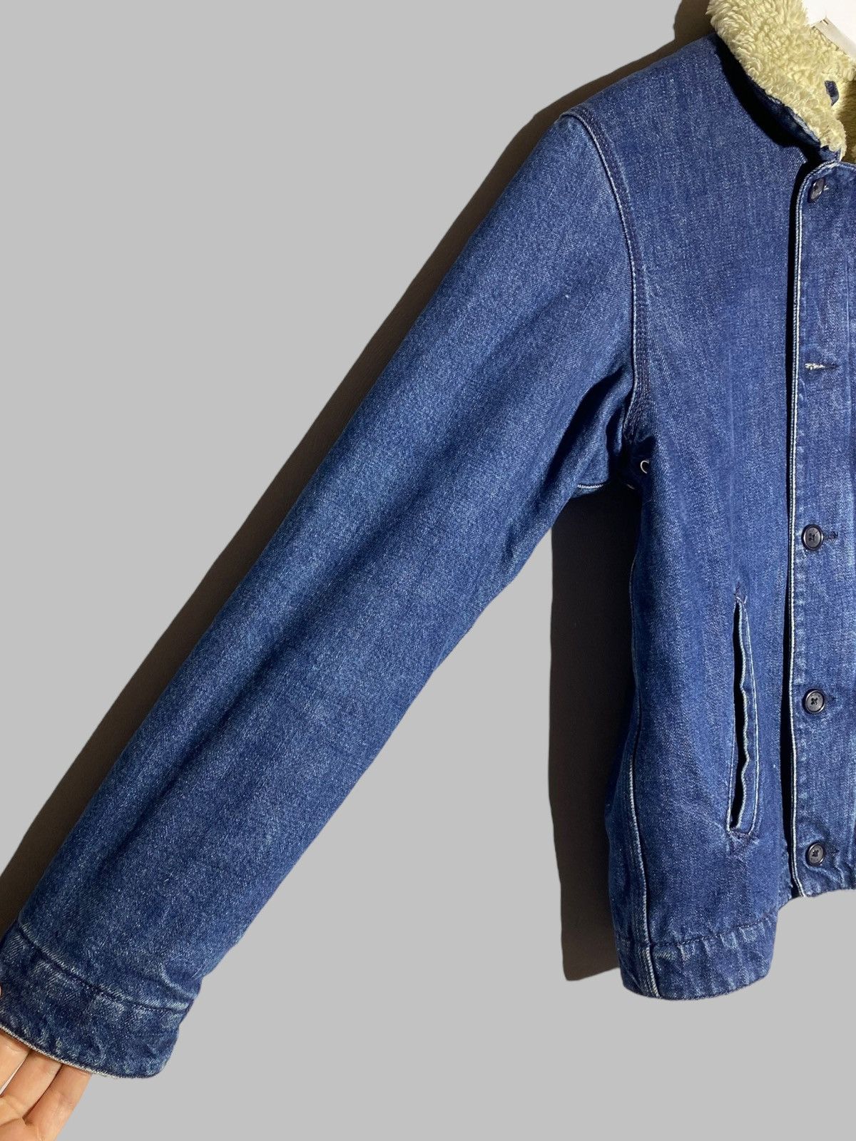 A.P.C. × Carhartt A.P.C. Carhartt Sherpa Trucker Vibes Raw Denim Paris Collab Size US S / EU 44-46 / 1 - 11 Thumbnail