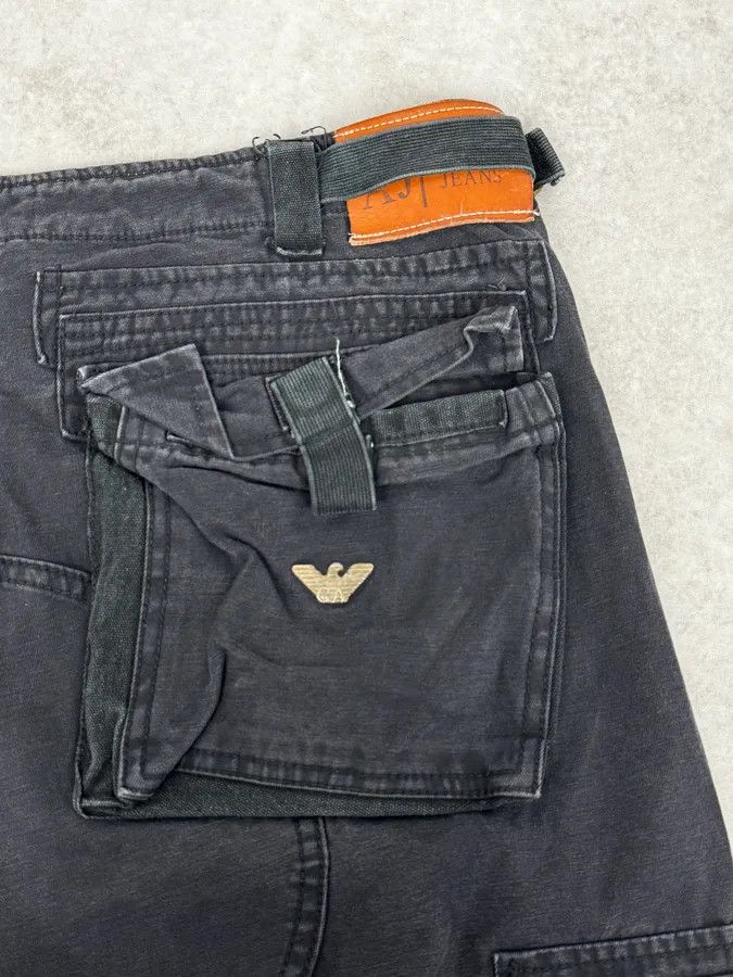 2000s Armani Black Cargo Pants