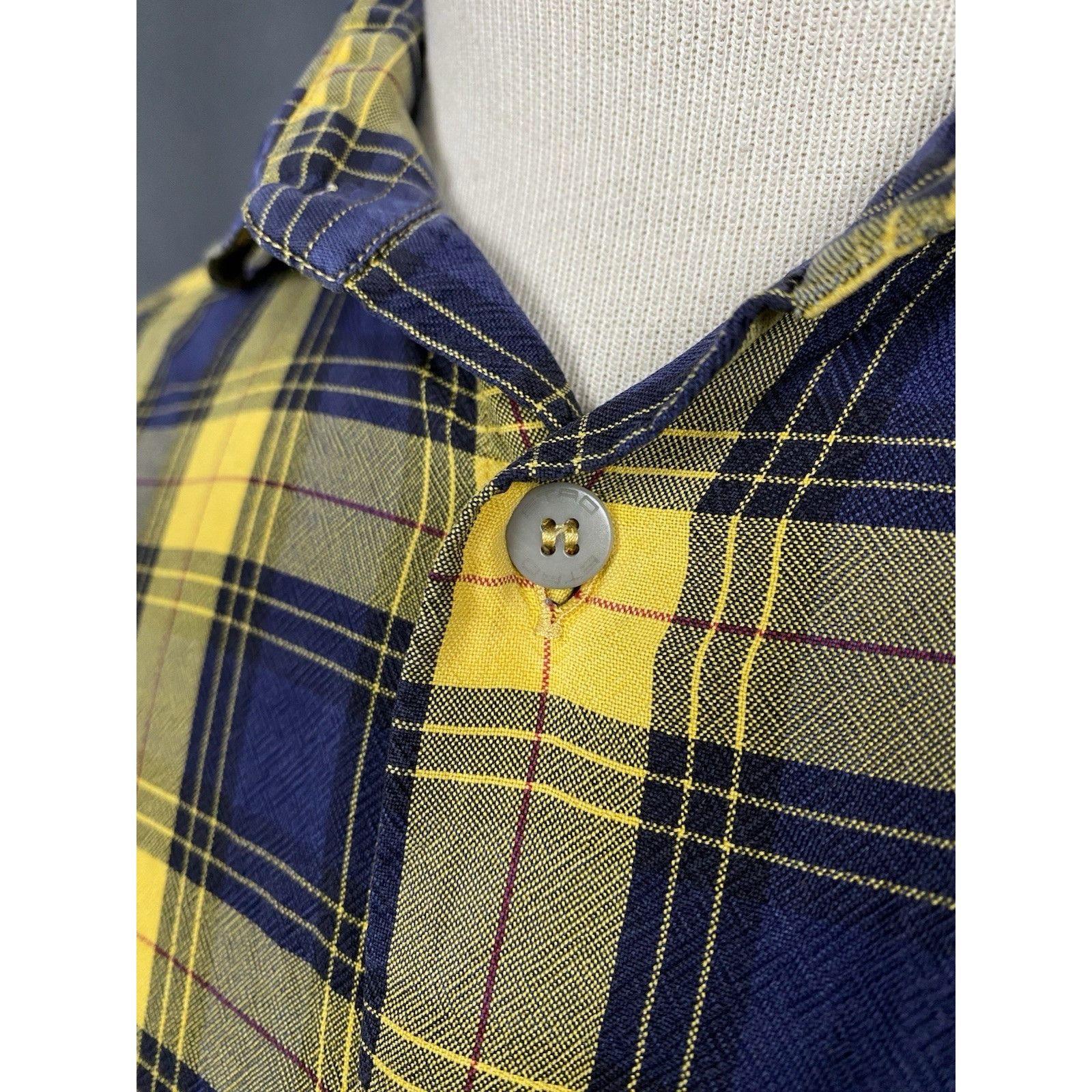 Etro Etro Men's Blue Yellow Checked Longsleeve Shirt Size 40 Size US M / EU 48-50 / 2 - 8 Thumbnail