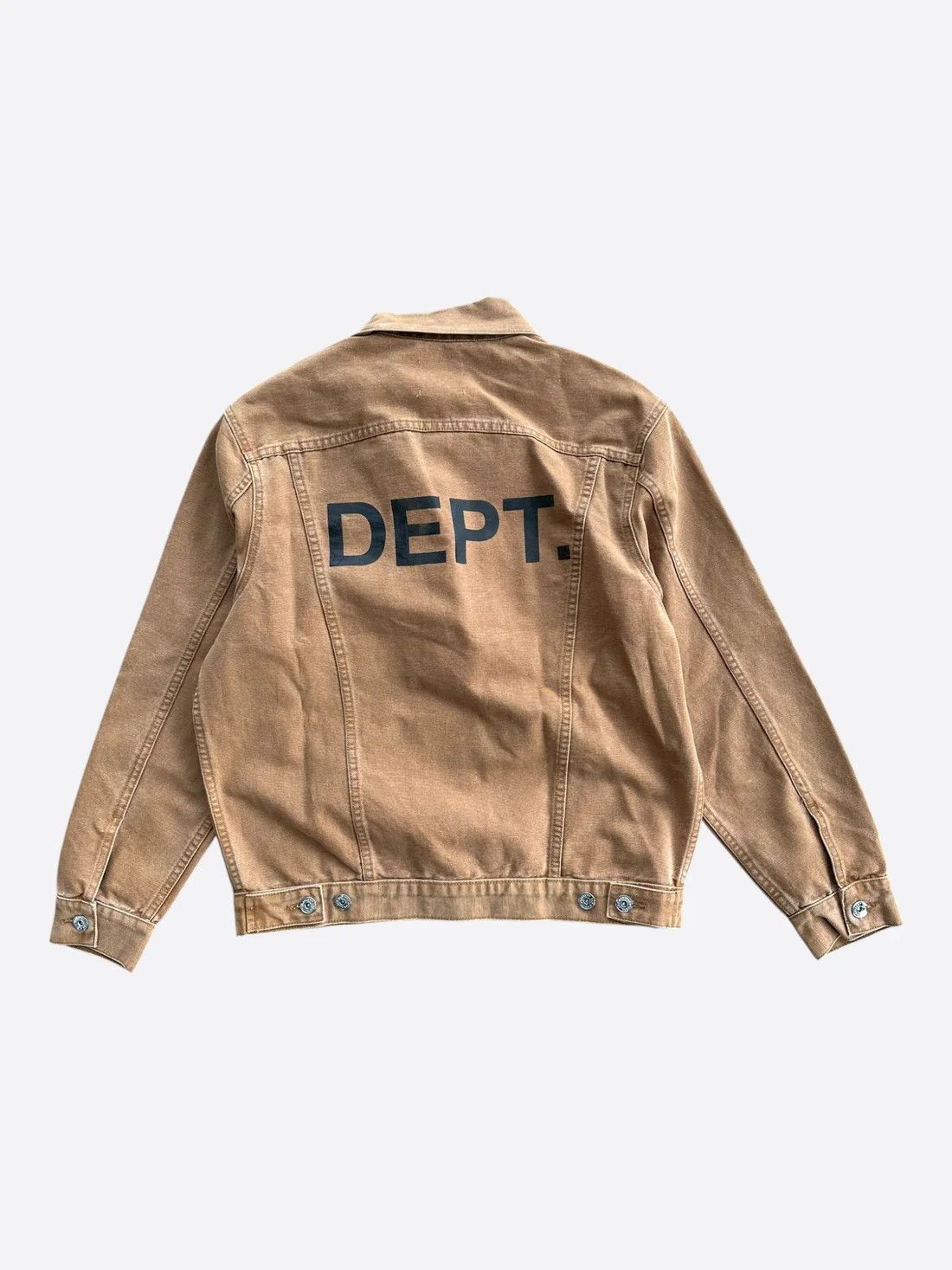 Gallery Dept. o1gr1nt0426 Trucker Jacket in Canvas Tan Size US M / EU 48-50 / 2 - 2 Thumbnail