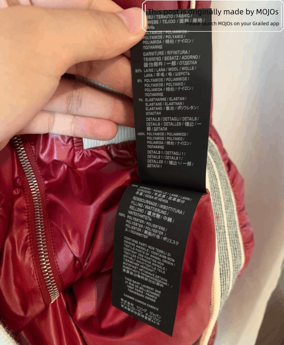 Saint Laurent Paris Sz 48 Saint Laurent Paris Cotton Filled Teddy Jacket Size US M / EU 48-50 / 2 - 6 Thumbnail