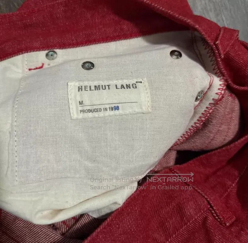 Helmut Lang Helmut Lang Red Denim Pants Size US 32 / EU 48 - 3 Thumbnail