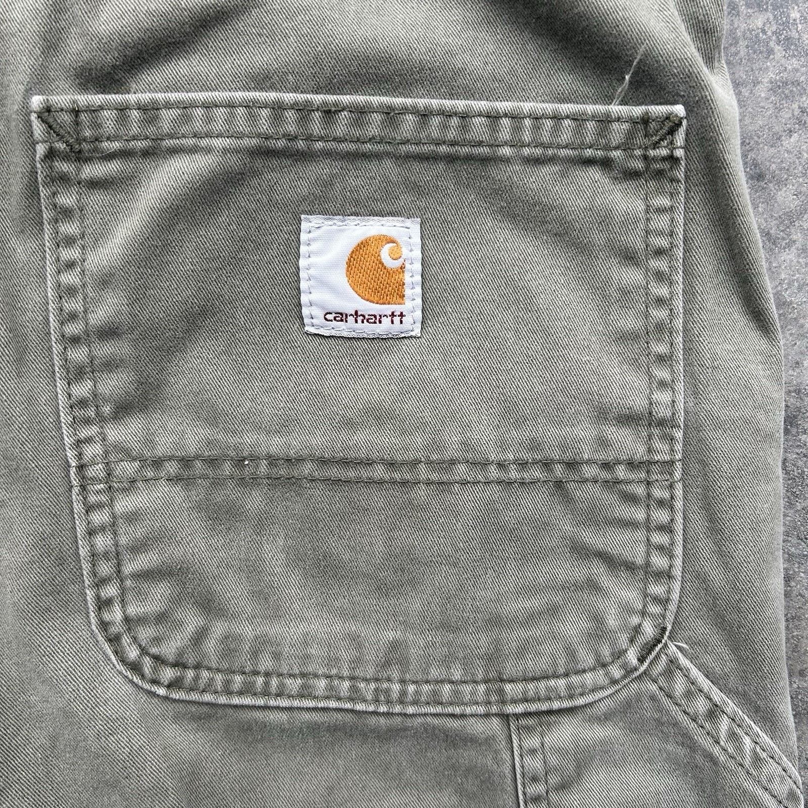 Carhartt Vintage Green Carhartt Carpenter Pants Mens 40 X 32 Workwear Size US 40 / EU 56 - 2 Thumbnail