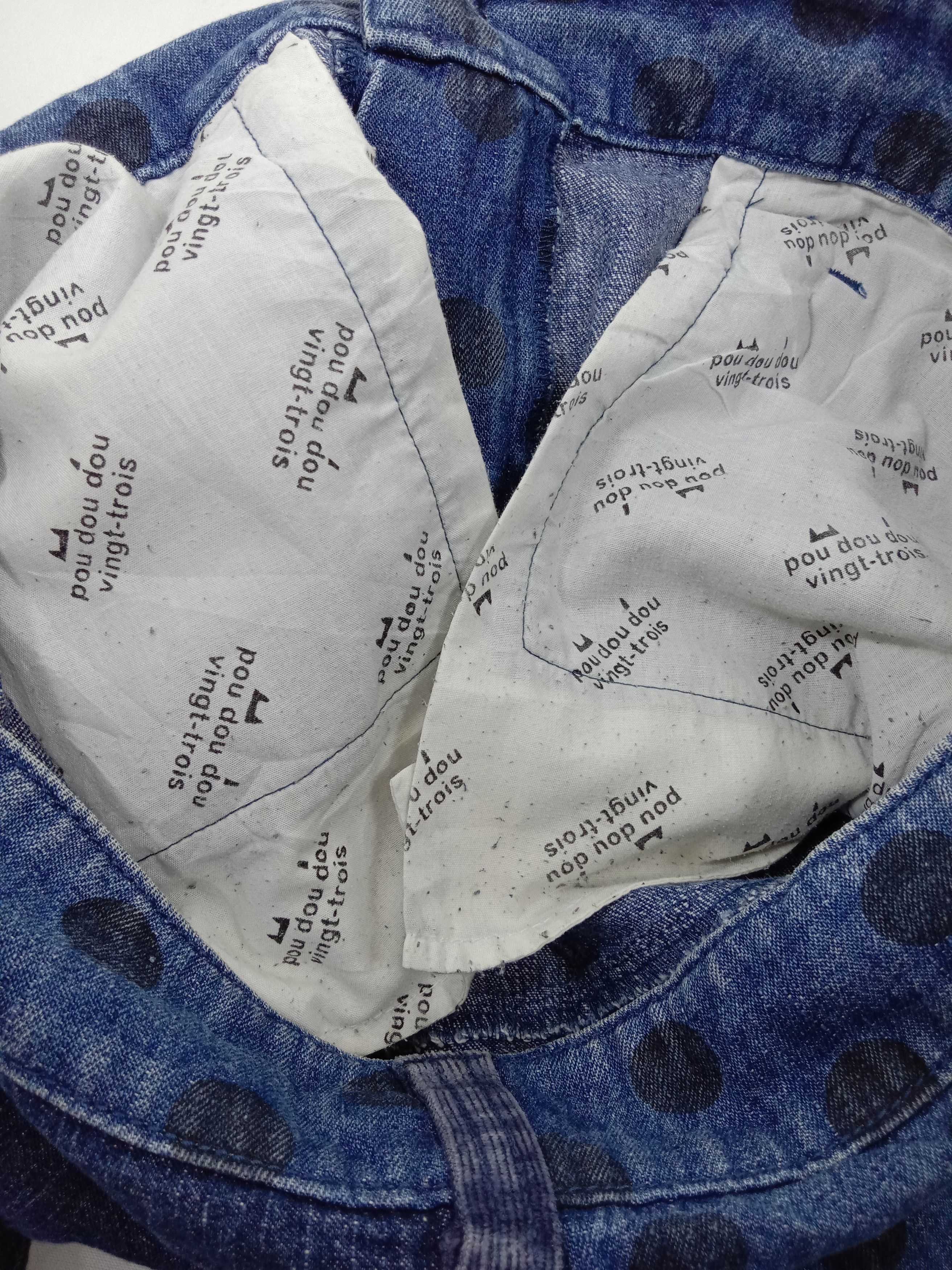 Japanese Brand Vintage Japanese Pou Dou Dou Polkadot Jeans Size 31" - 10 Thumbnail