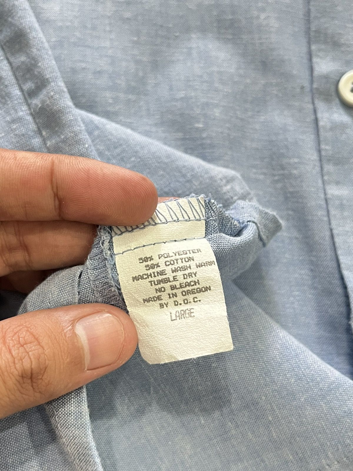Other vintage inmate prisoner chambray work shirt Size US L / EU 52-54 / 3 - 5 Thumbnail