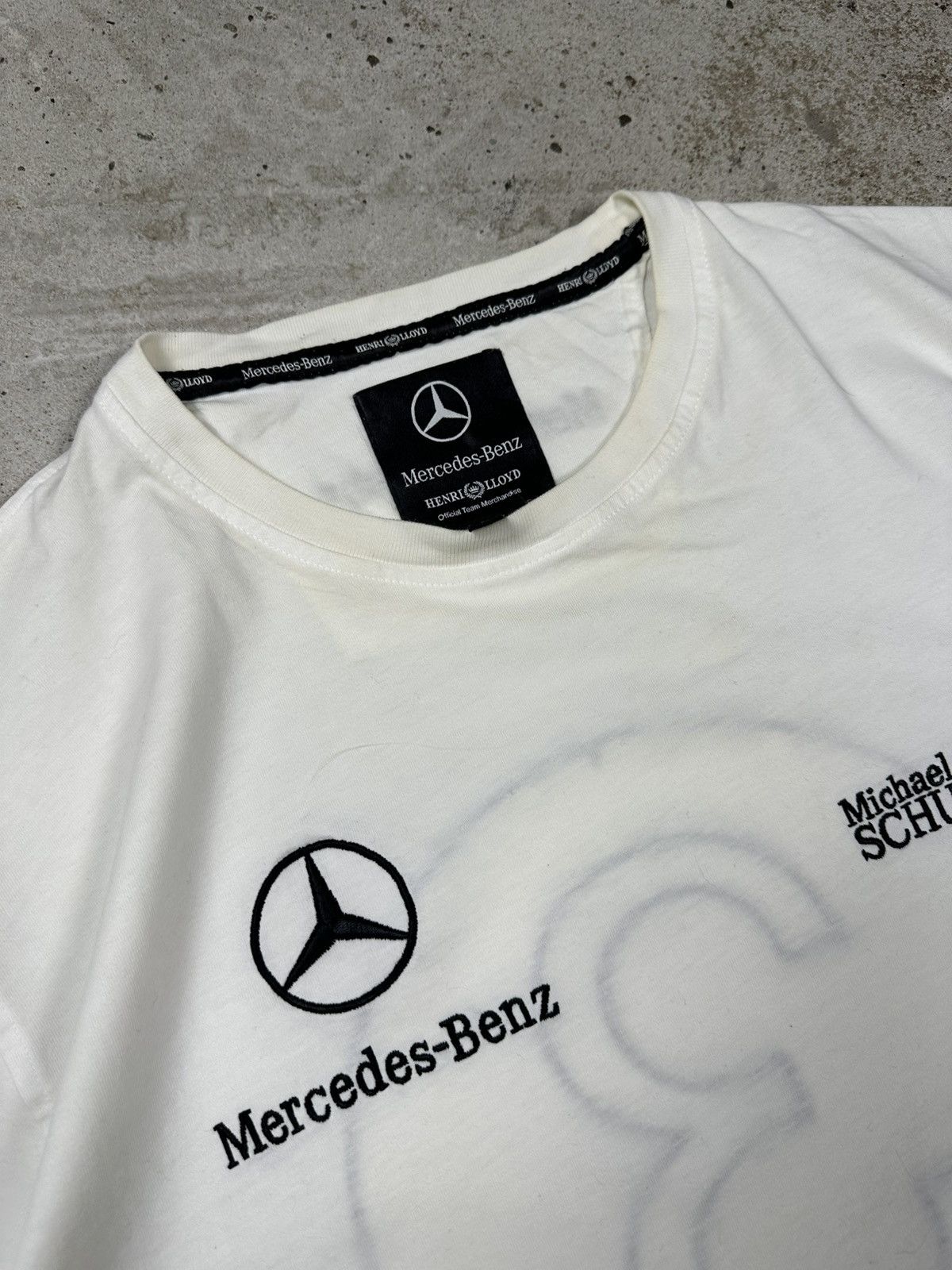 Formula 1 × Mercedes-Benz Mercedes Benz Michael Schumacher White Racing F1 Tee Size US L / EU 52-54 / 3 - 8 Thumbnail