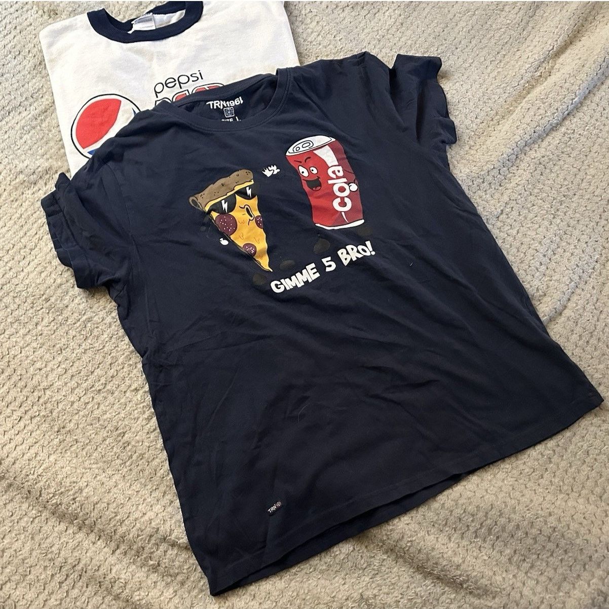 Pepsi Lot Of 7 Soft Drink & Beer Promo Shirts Assorted Sizes Size US L / EU 52-54 / 3 - 7 Thumbnail