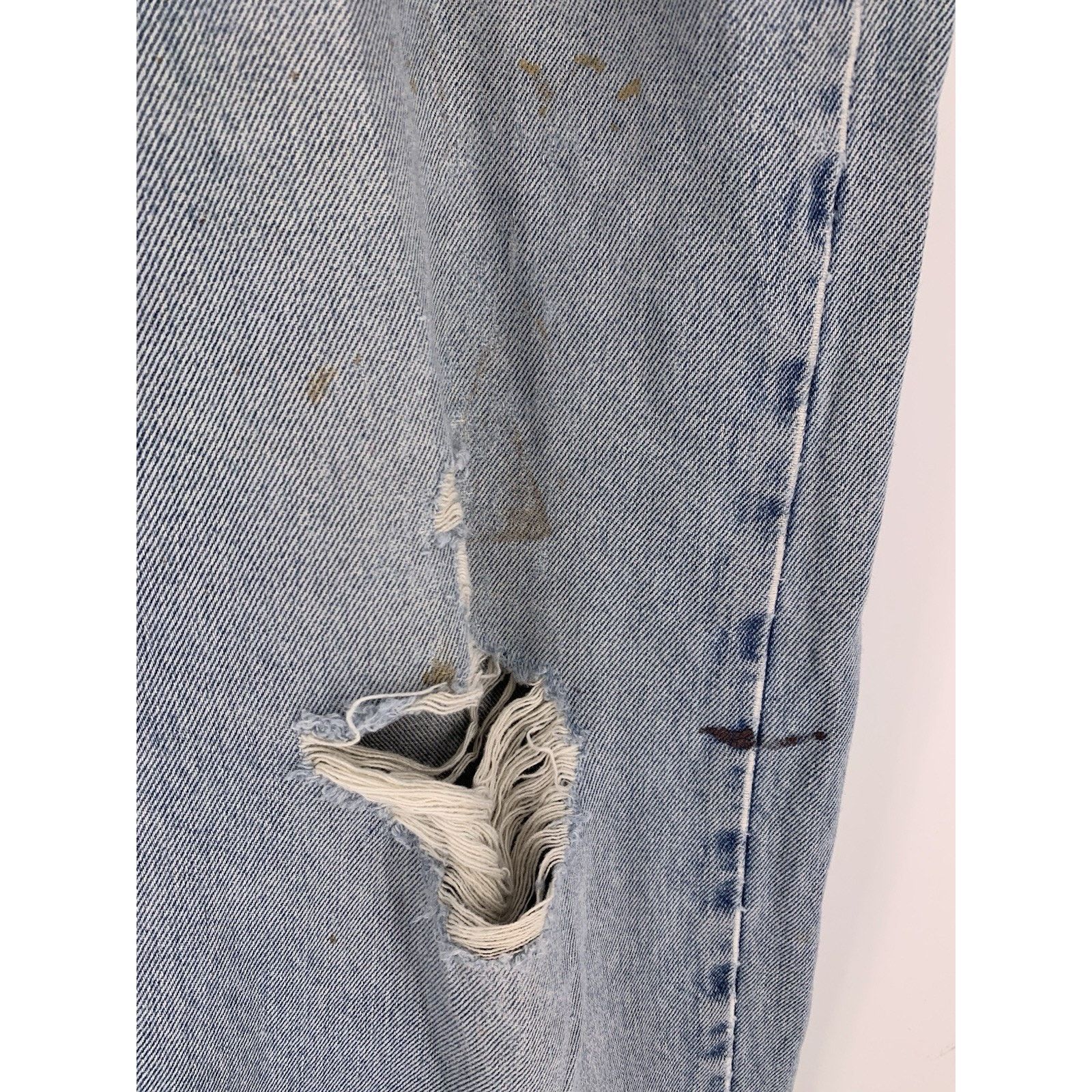 Levi's VTG Levi's 505 40x30 Blue Jeans Y2K 90s Distressed Thrashed Size US 40 / EU 56 - 7 Thumbnail