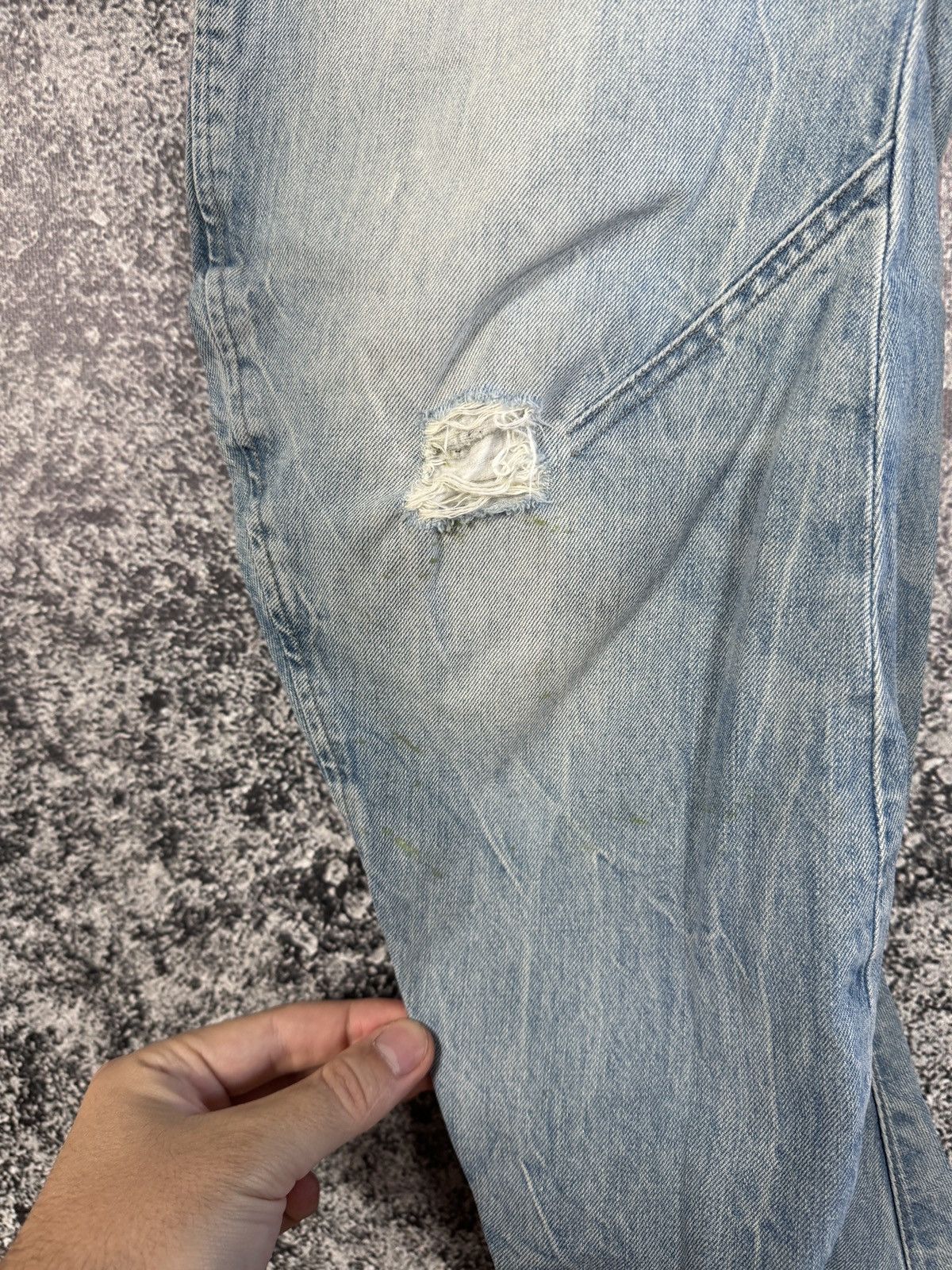 G-Star G-Star RAW Arc 3D Loose Tapered Jeans Distressed Italy Sz 30 Size US 30 / EU 46 - 20 Thumbnail