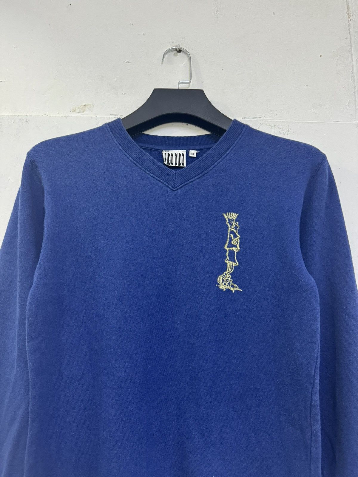 Vintage 💥VINTAGE 1997 FIDO DIDO SWEATSHIRT V-NECK Size US M / EU 48-50 / 2 - 4 Thumbnail