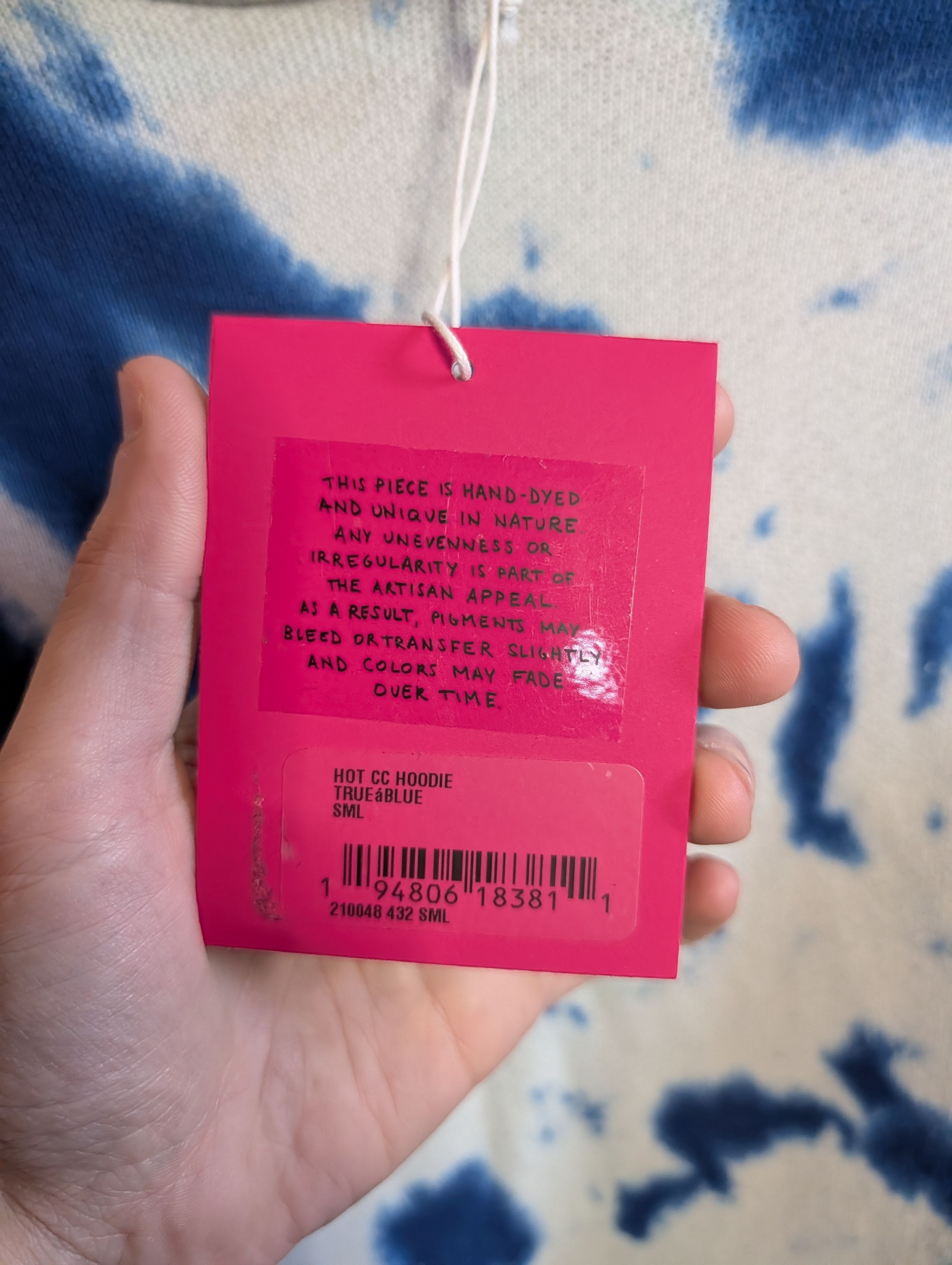 The Elder Statesman Cotton/Cashmere Knit Blue/White Tie Dye Hoodie NWT Size US S / EU 44-46 / 1 - 7 Thumbnail