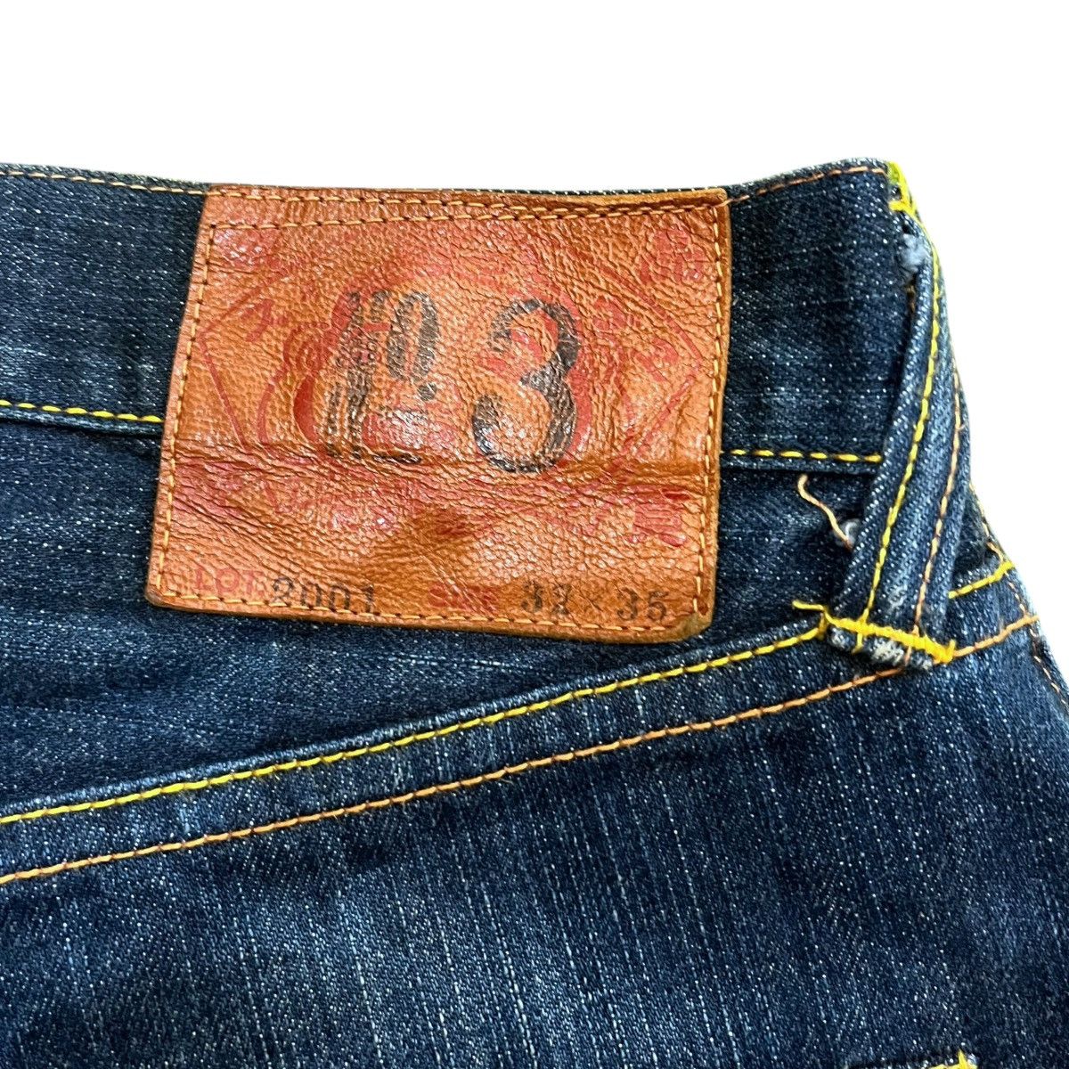 Evisu × Japanese Brand Vintage Evisu Selvedge Lot 2001 32x35 Logo Denim Pants Size US 32 / EU 48 - 4 Thumbnail