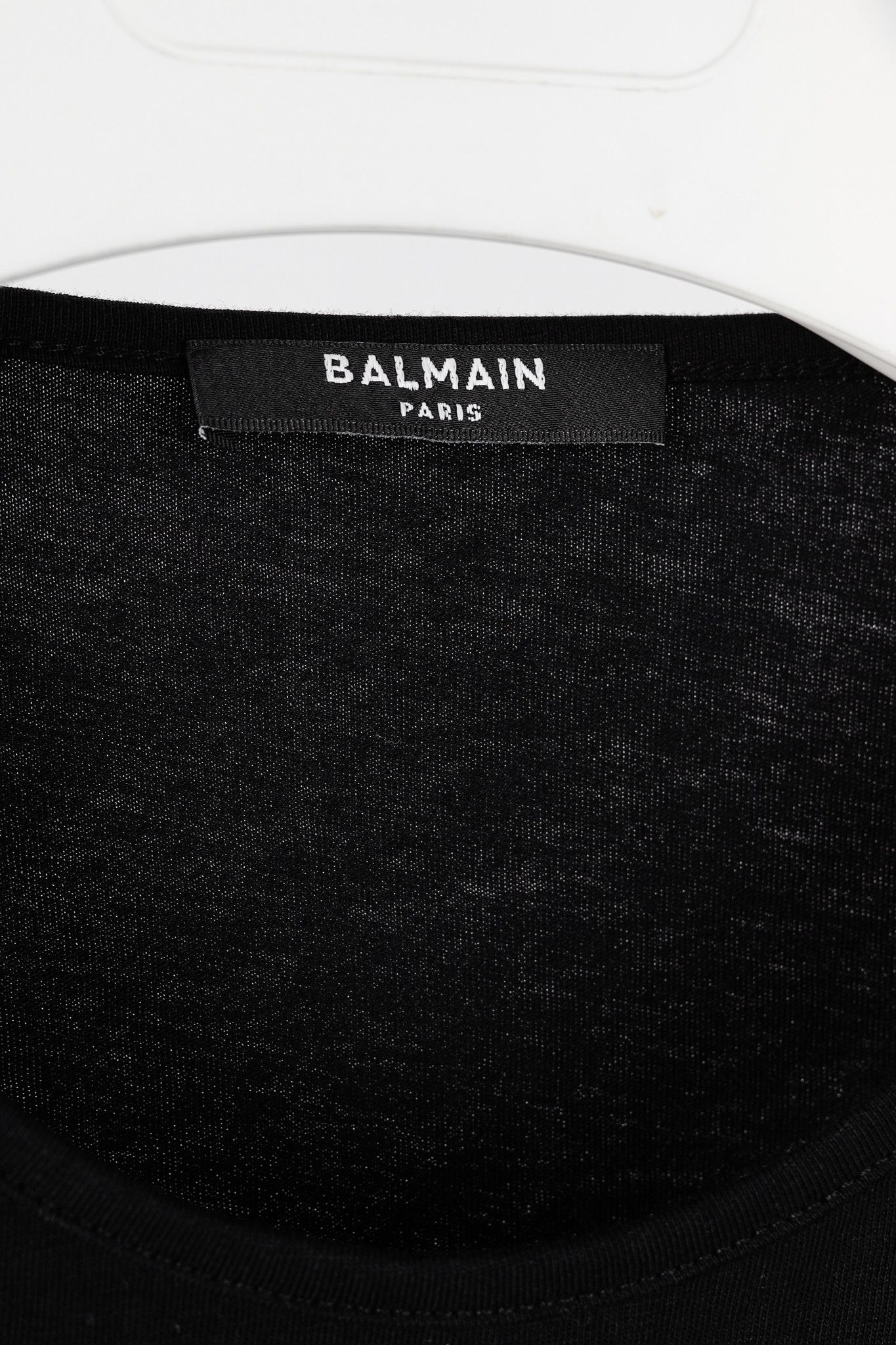 Balmain Balmain Black Cotton Logo-Print 3-Button Tank Size M / US 6-8 / IT 42-44 - 4 Thumbnail