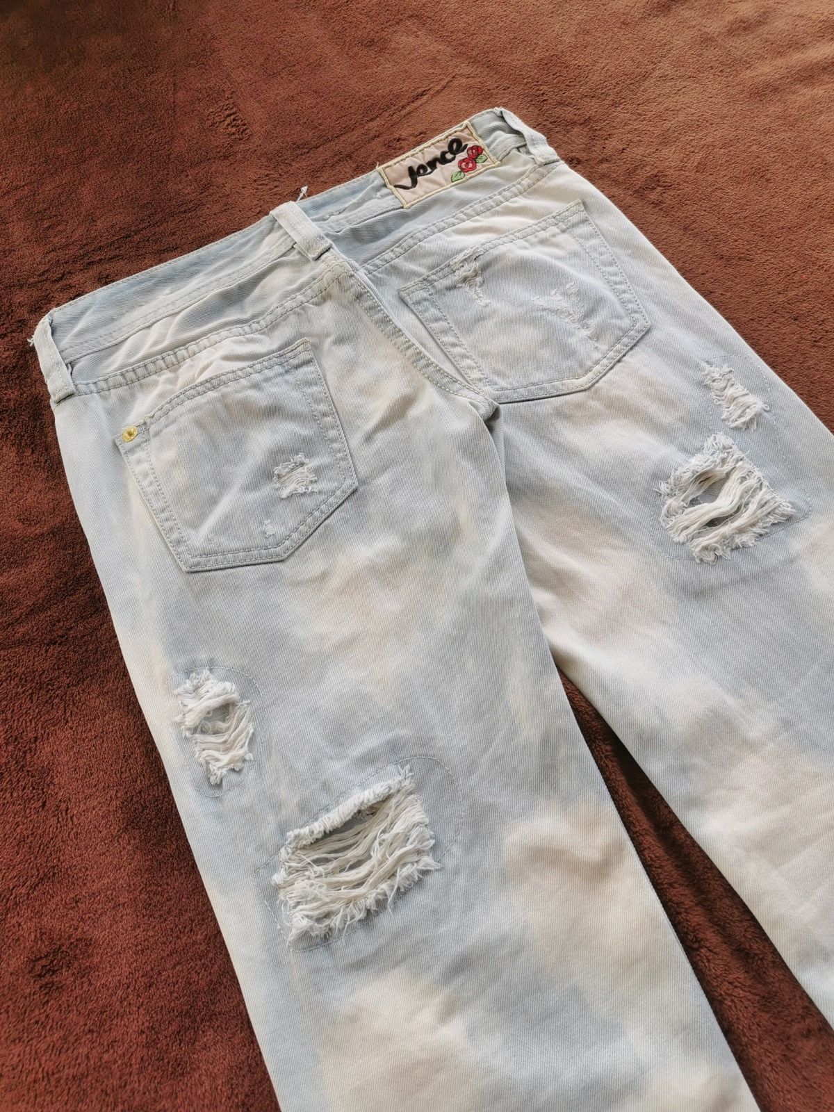 Japanese Brand Vence Japan Bleach Distressed Denim Jeans Size US 32 / EU 48 - 8 Thumbnail