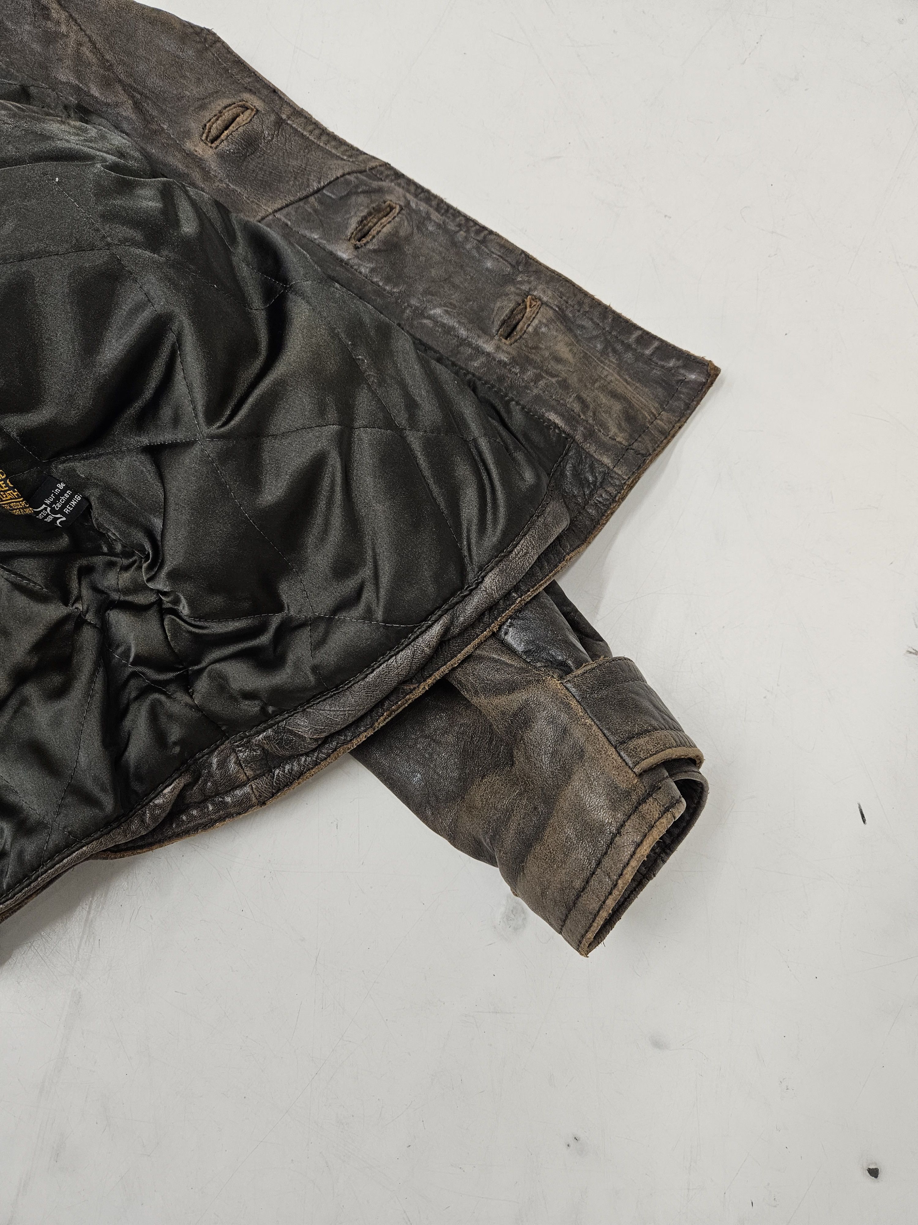 Genuine Leather Vintage Hein Gericke leather biker jacket Size US L / EU 52-54 / 3 - 15 Thumbnail
