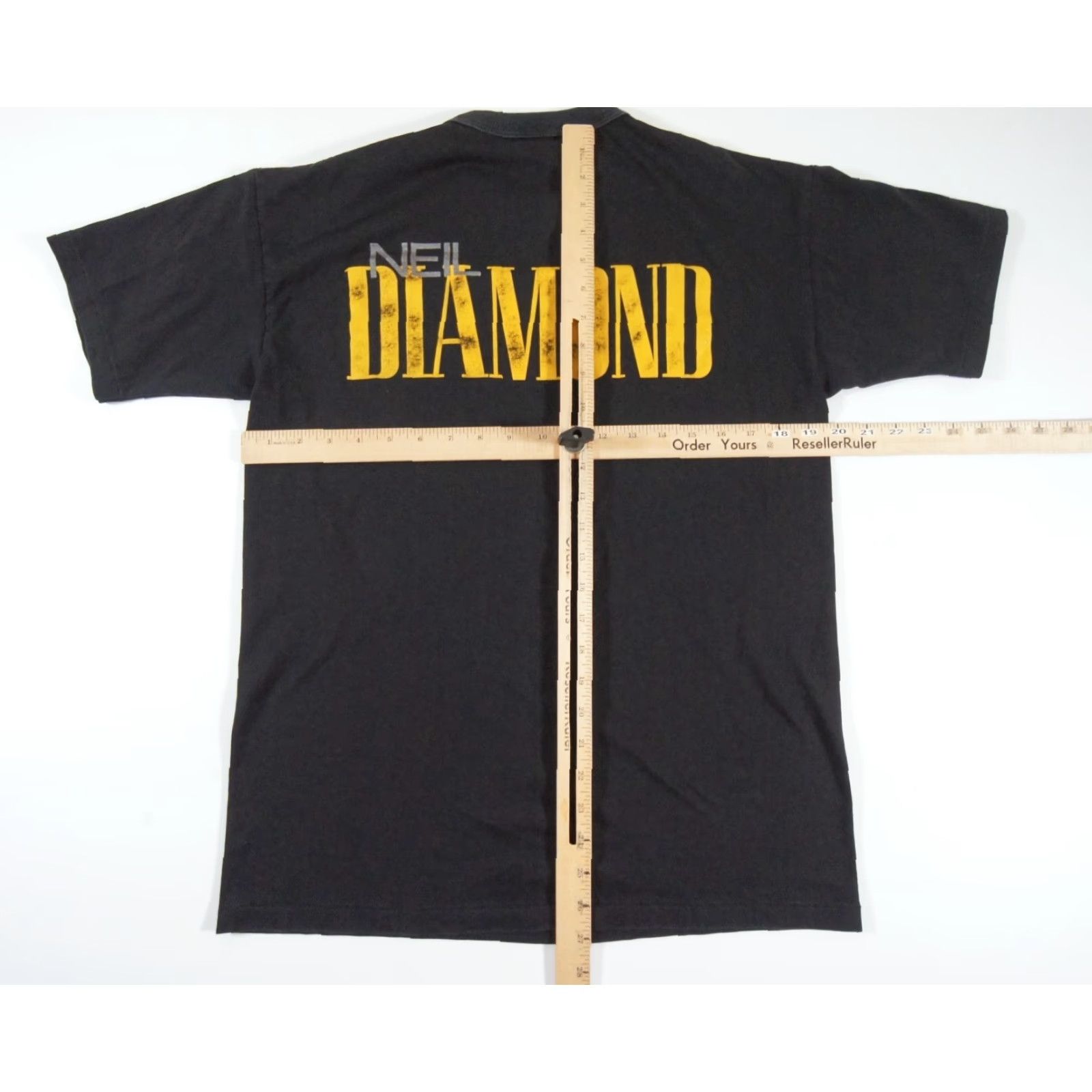 Vintage Vintage Neil Diamond T-Shirt Men's Large Black 80s 90s Band Music Logo Tee Size US L / EU 52-54 / 3 - 7 Thumbnail