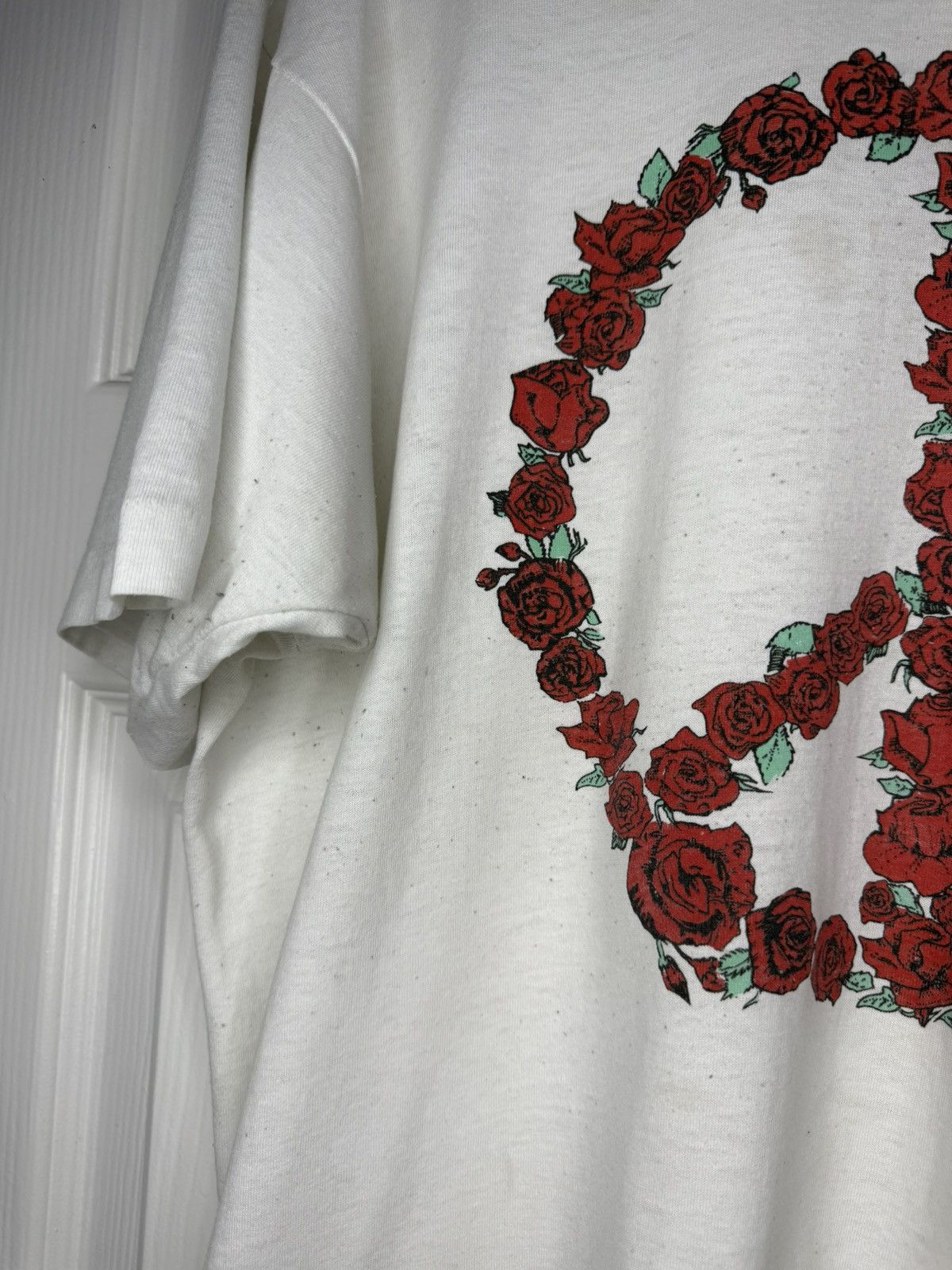 Vintage Vintage Single Stitch Grateful Dead Rose Peace Size US XL / EU 56 / 4 - 5 Thumbnail