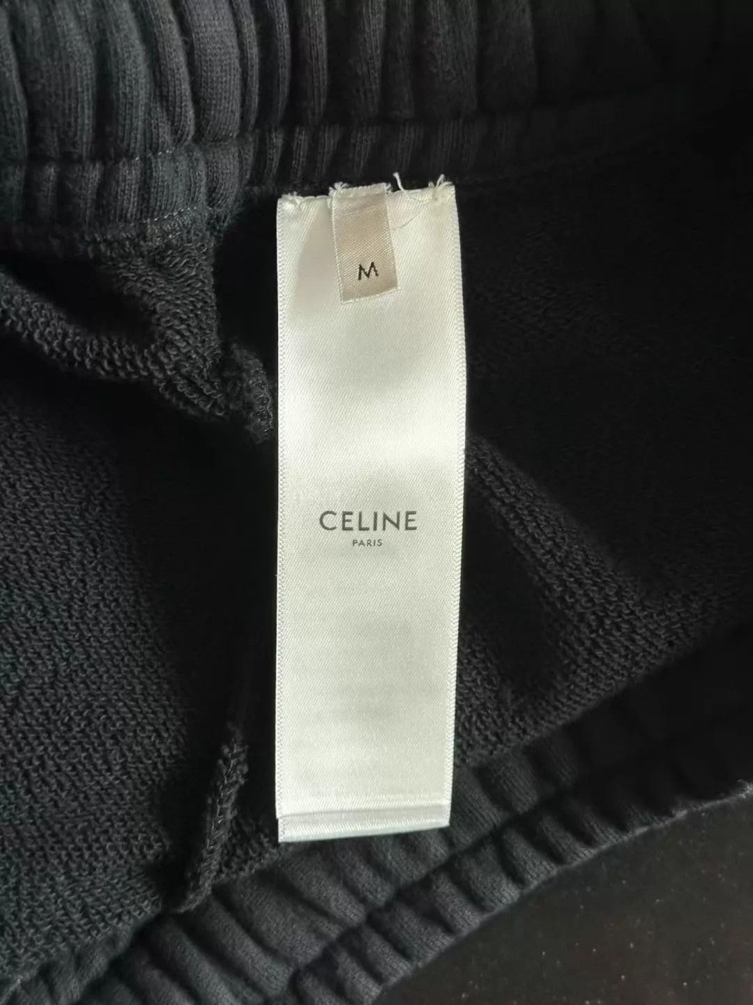Celine CELINE Black Embroidered Logo Sweatpants M NWOT Size 27" / US 4 / IT 40 - 4 Thumbnail