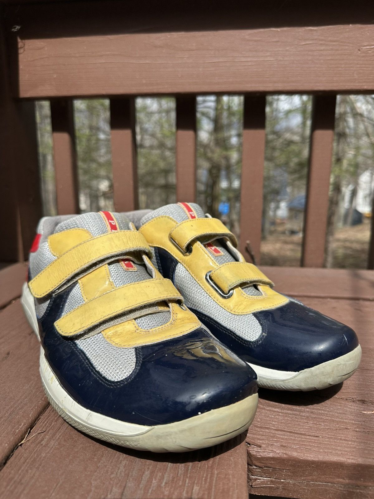 Prada Americas Cup Original Strap Sneakers