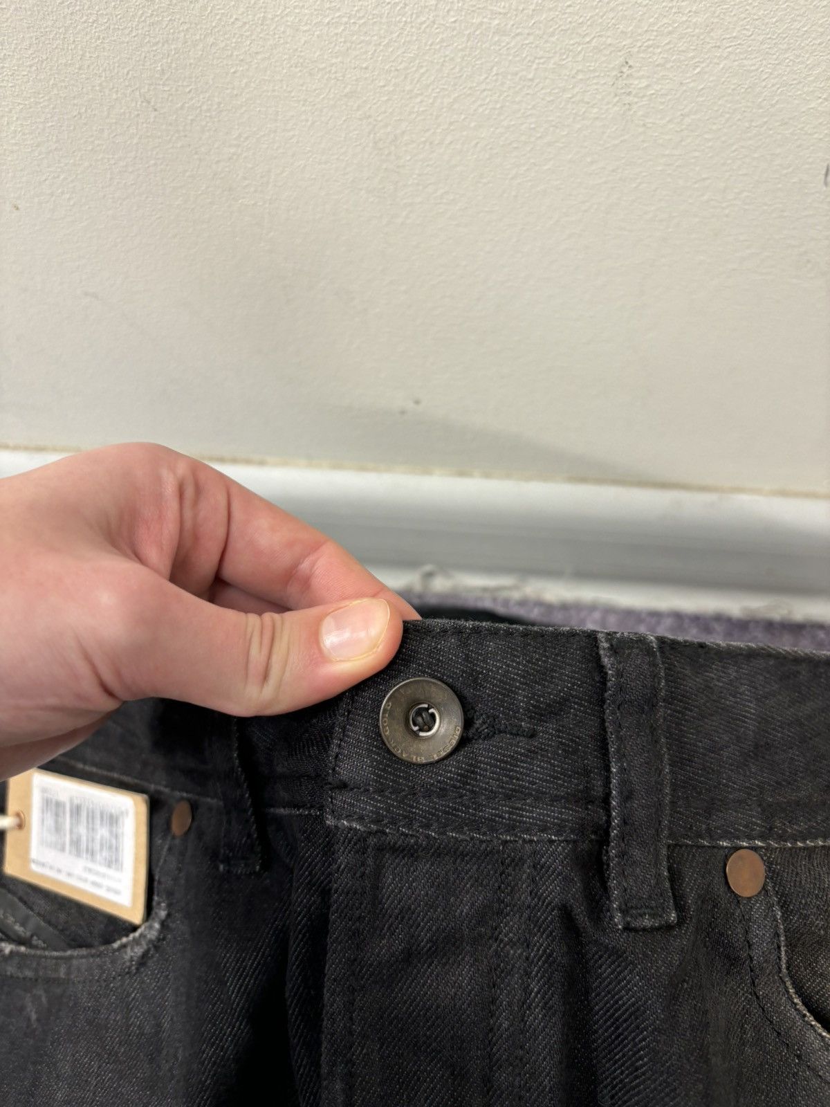 Diesel Black Gold Diesel Black Gold NWT Excess Black Straight Denim Jeans Size US 28 / EU 44 - 9 Thumbnail