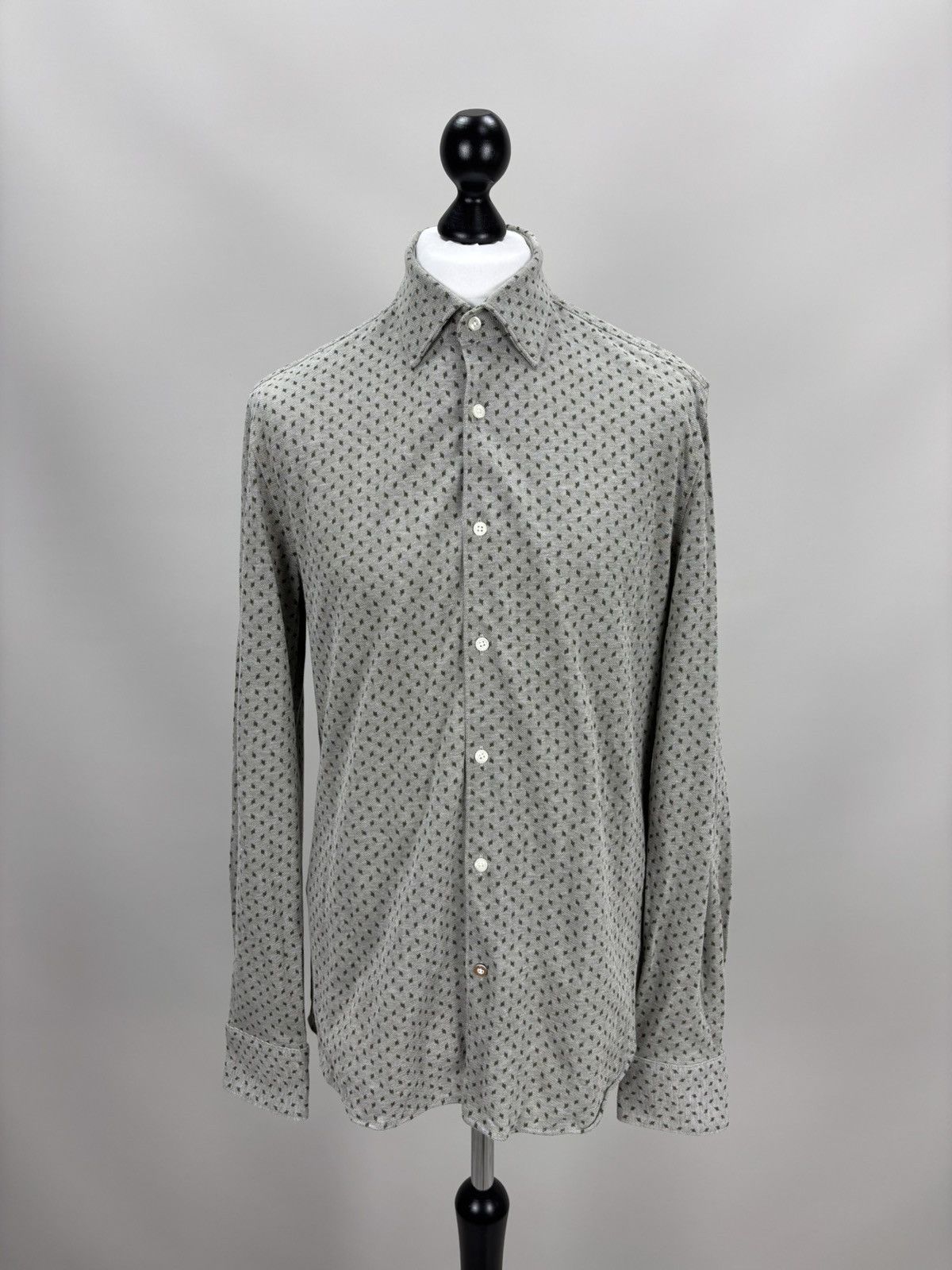 Hugo Boss Mens shirt BOSS Size L Color Gray Size US L / EU 52-54 / 3 - 1 Thumbnail