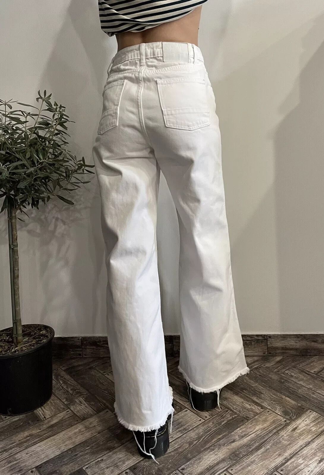 Sandro SANDRO Womens Jeans Pants Flared High Waist Wide Leg Size 36 Size 26" / US 2 / IT 38 - 9 Thumbnail