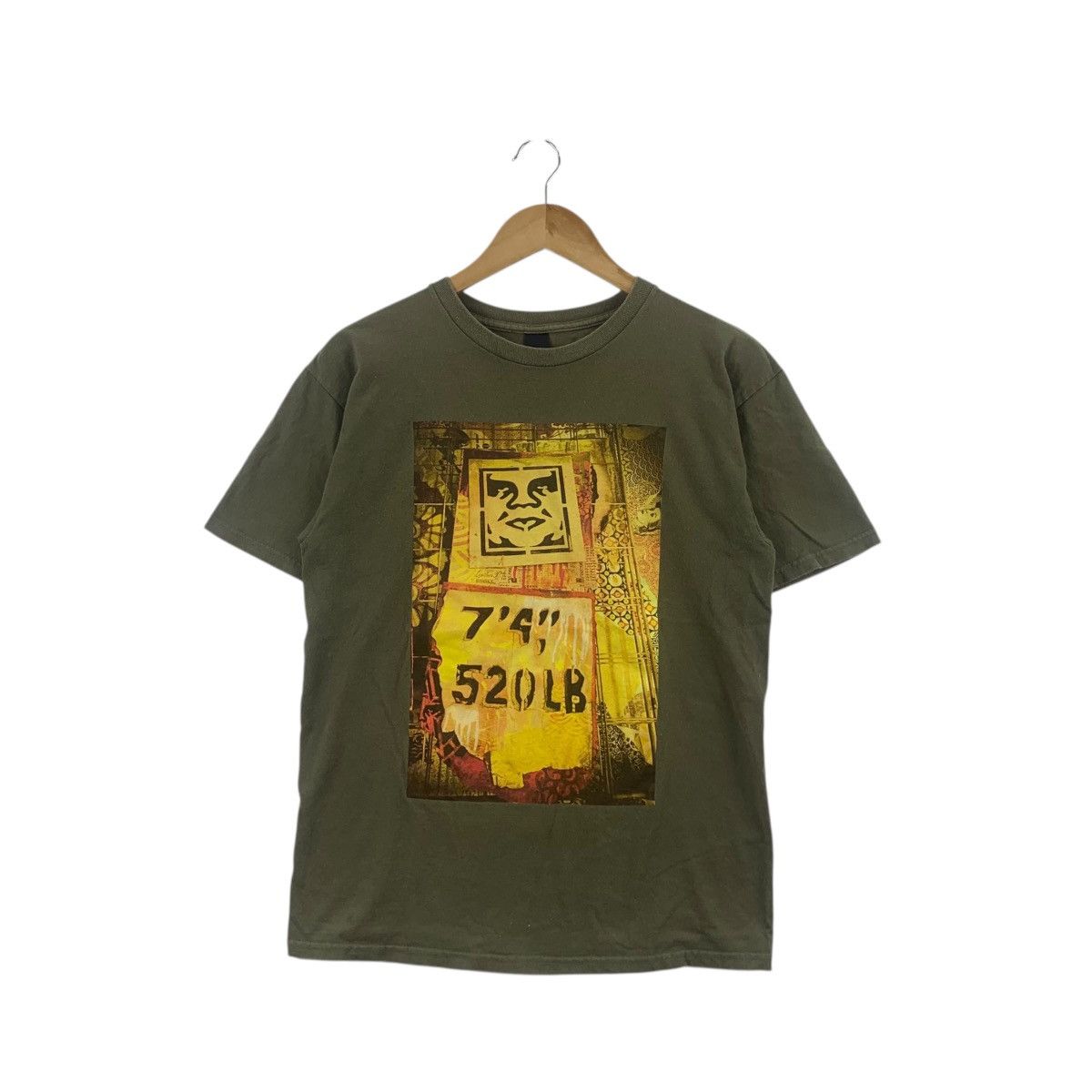Obey Vintage OBEY SKATEBOARD Andre The Giant Face Tee Shirt Top Size US M / EU 48-50 / 2 - 1 Thumbnail