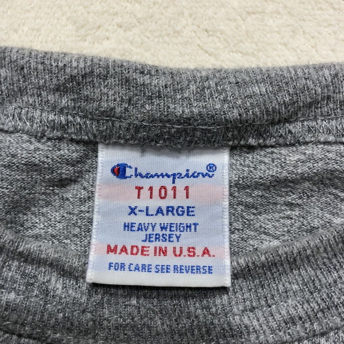 Champion × Vintage VINTAGE CHAMPION MADE IN USA Plain Sweatshirt Size US XL / EU 56 / 4 - 9 Thumbnail