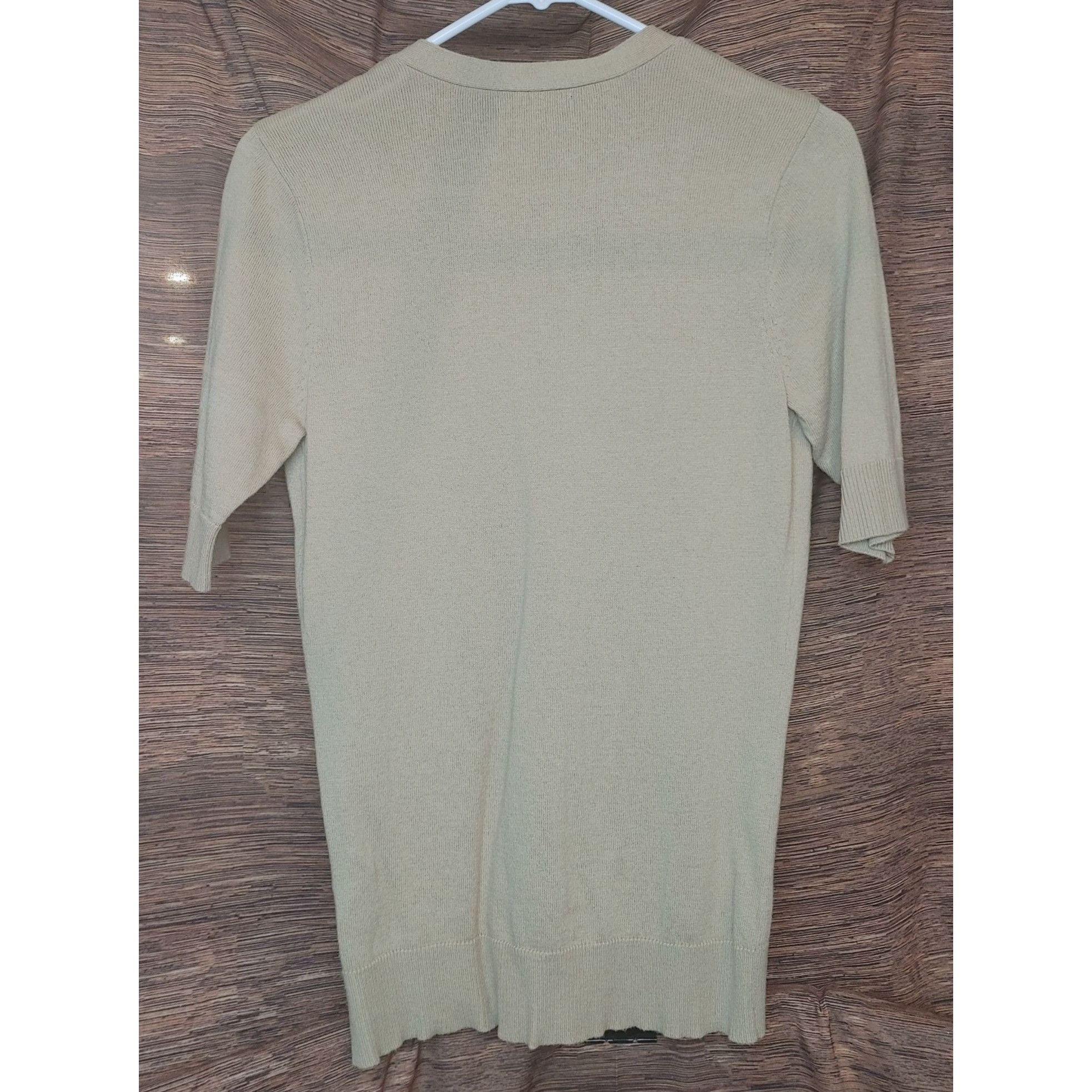 Other New York & Company 7th Avenue Design Studio Beige Button Up Size S / US 4 / IT 40 - 2 Thumbnail