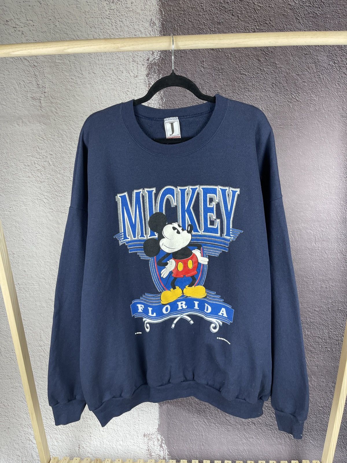 image of Mickey Mouse Vintage 90's Florida Walt Disney Jostens 3Xl in Navy, Men's (Size 2XL)