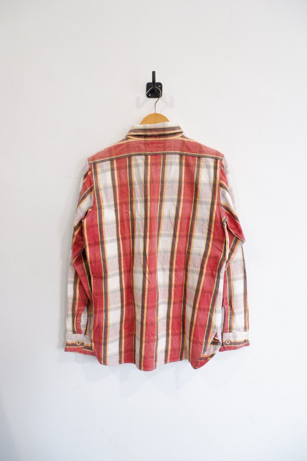 The Flat Head Vtg Hellers Cafe Heavy Weight Flannel Size US M / EU 48-50 / 2 - 2 Thumbnail