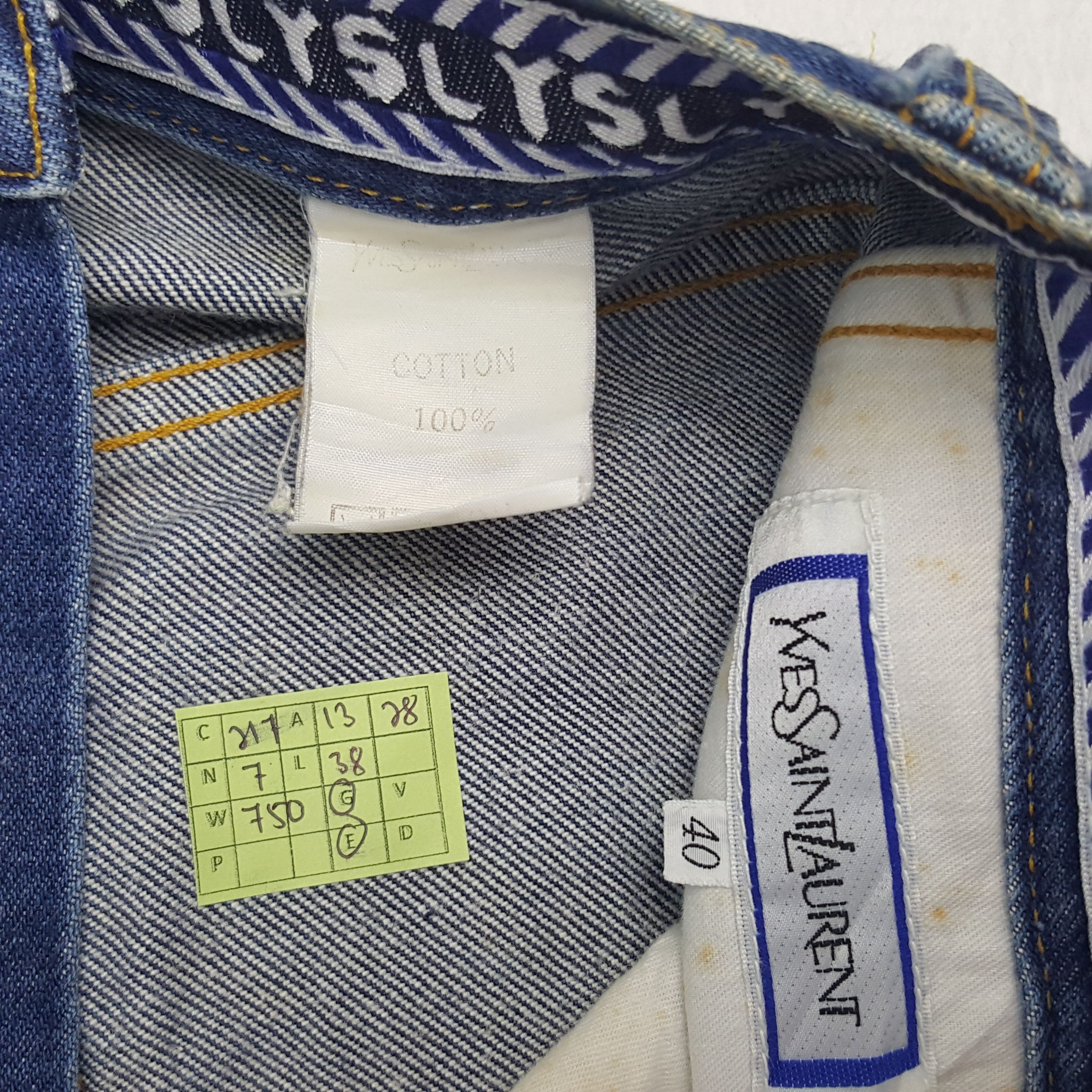Vintage × Yves Saint Laurent Vintage Yves Saint Laurent Italian Brand Denim Jeans Size US 26 / EU 42 - 8 Thumbnail