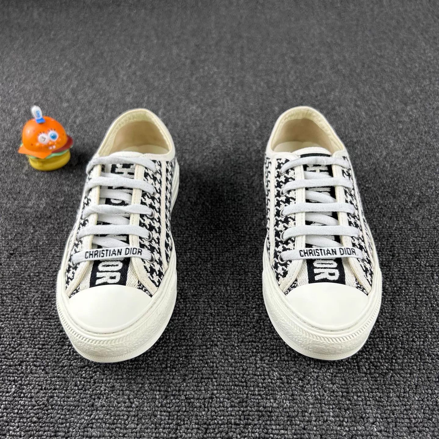 Dior DIOR Houndstooth Logo Platform Shoes 35 Size US 4.5 / IT 34.5 - 2 Thumbnail