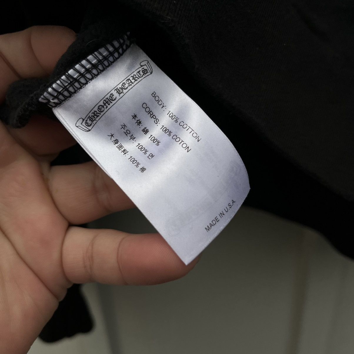 Chrome Hearts × Designer SS24 Chrome Hearts USA Shoulder Logo Black Hoodie Sz XXL Size US XXL / EU 58 / 5 - 9 Thumbnail