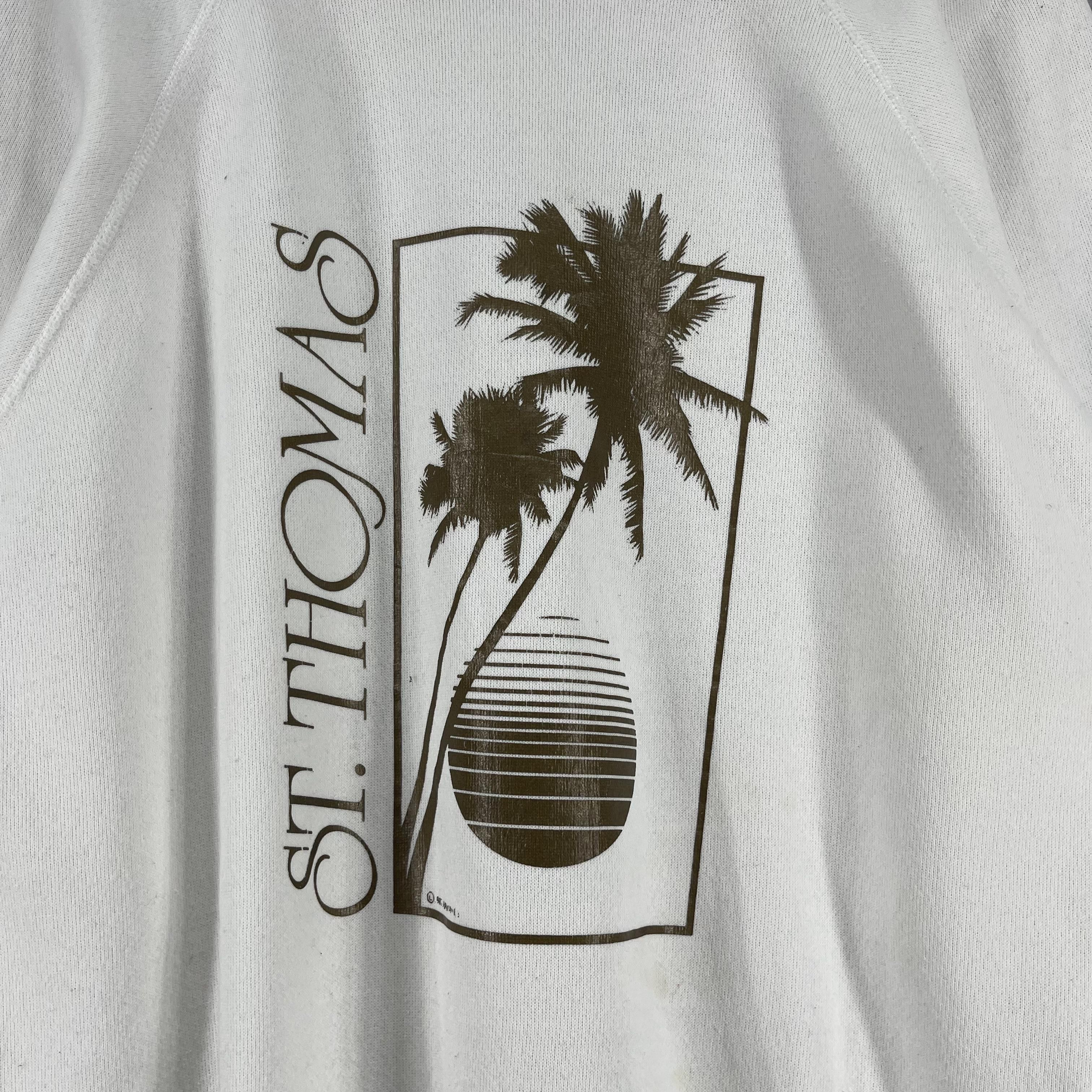 Vintage Vintage ST THOMAS Caribbean Island Printed Sweatshirt Size US L / EU 52-54 / 3 - 2 Thumbnail