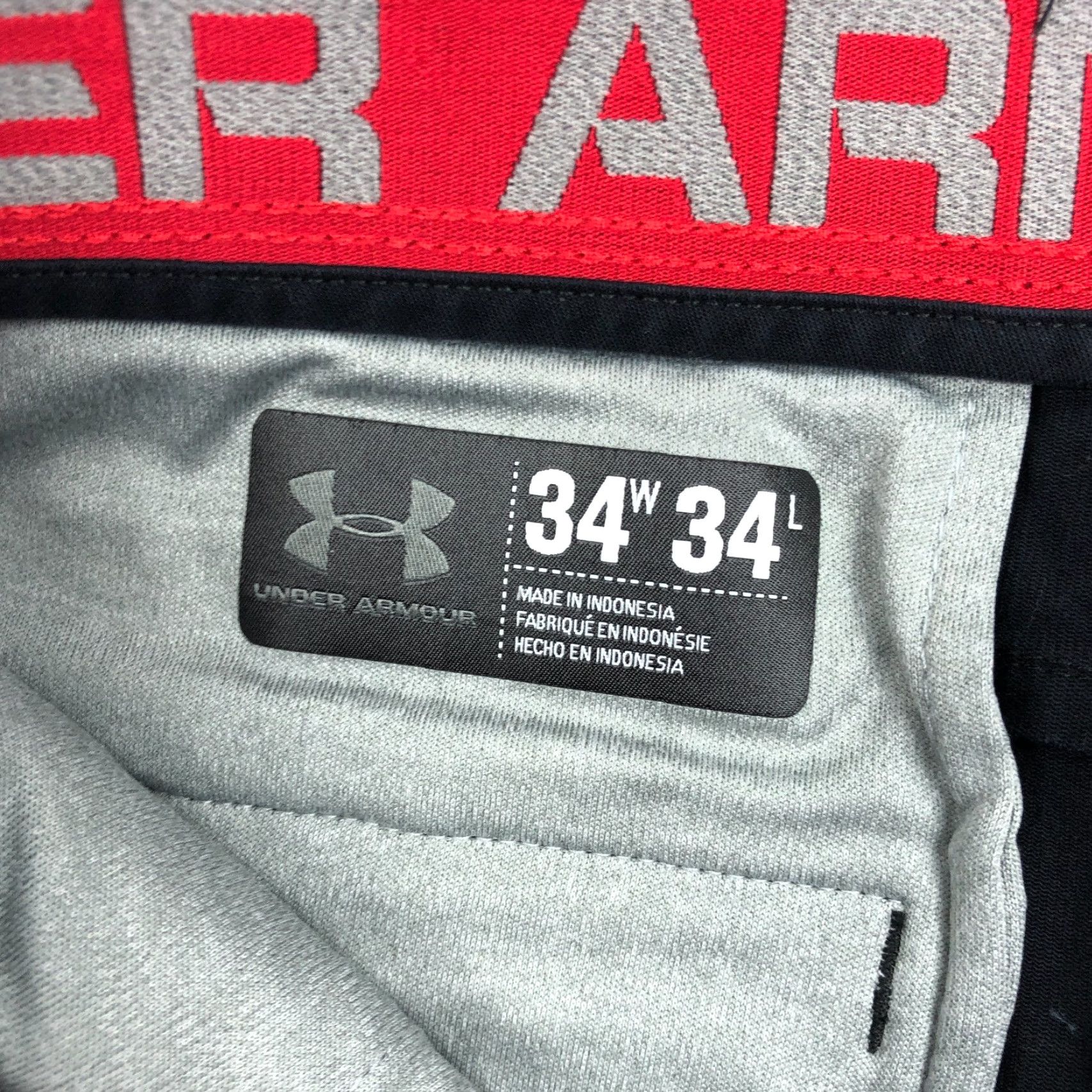 Under Armour Under Armour Men Black Performance Chino 34x34 Straight Leg Pants UA Size US 34 / EU 50 - 6 Thumbnail