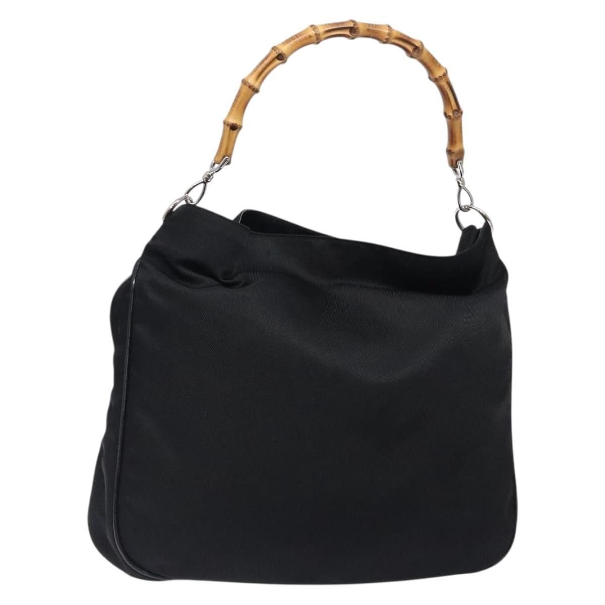 Gucci Gucci Vintage Bamboo Shoulder Bag Nylon Size ONE SIZE - 1 Thumbnail