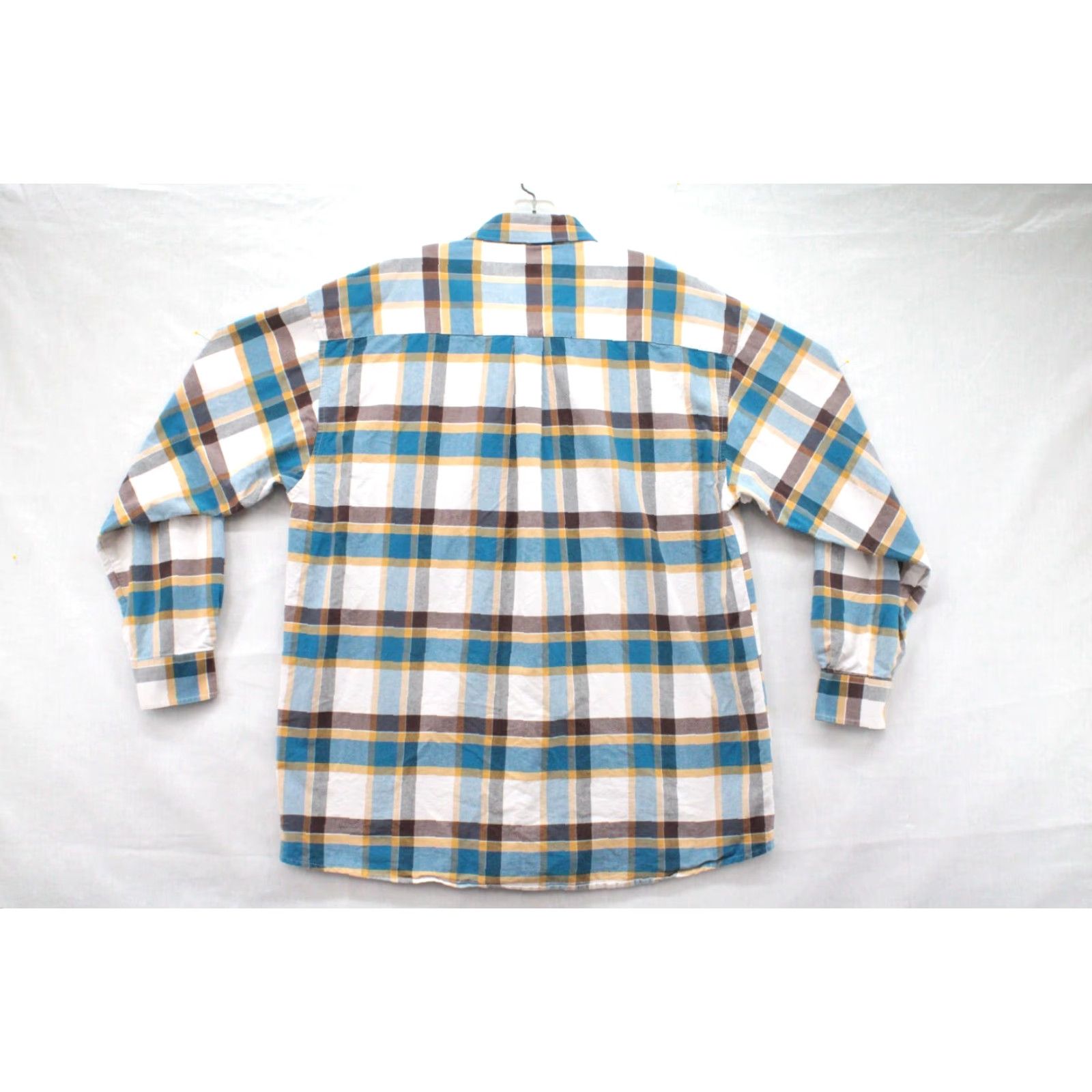 Wrangler VINTAGE Wrangler 20X Shirt Mens XL Blue Brown Plaid Button Down Long Sleeve Cowboy Ranch Size US XL / EU 56 / 4 - 3 Thumbnail
