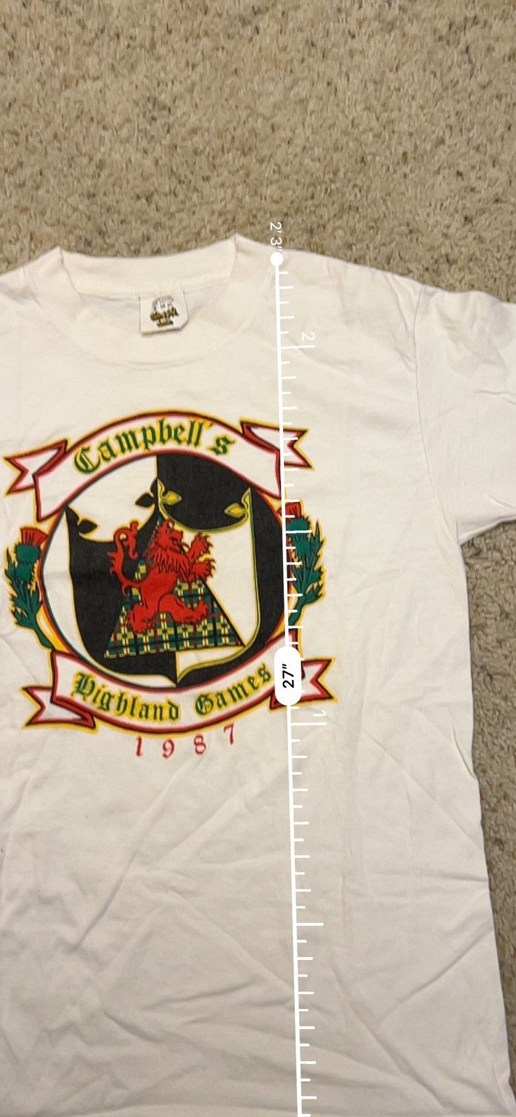 Vintage Vintage 80s single stitch Highland Games tee Size US M / EU 48-50 / 2 - 6 Thumbnail