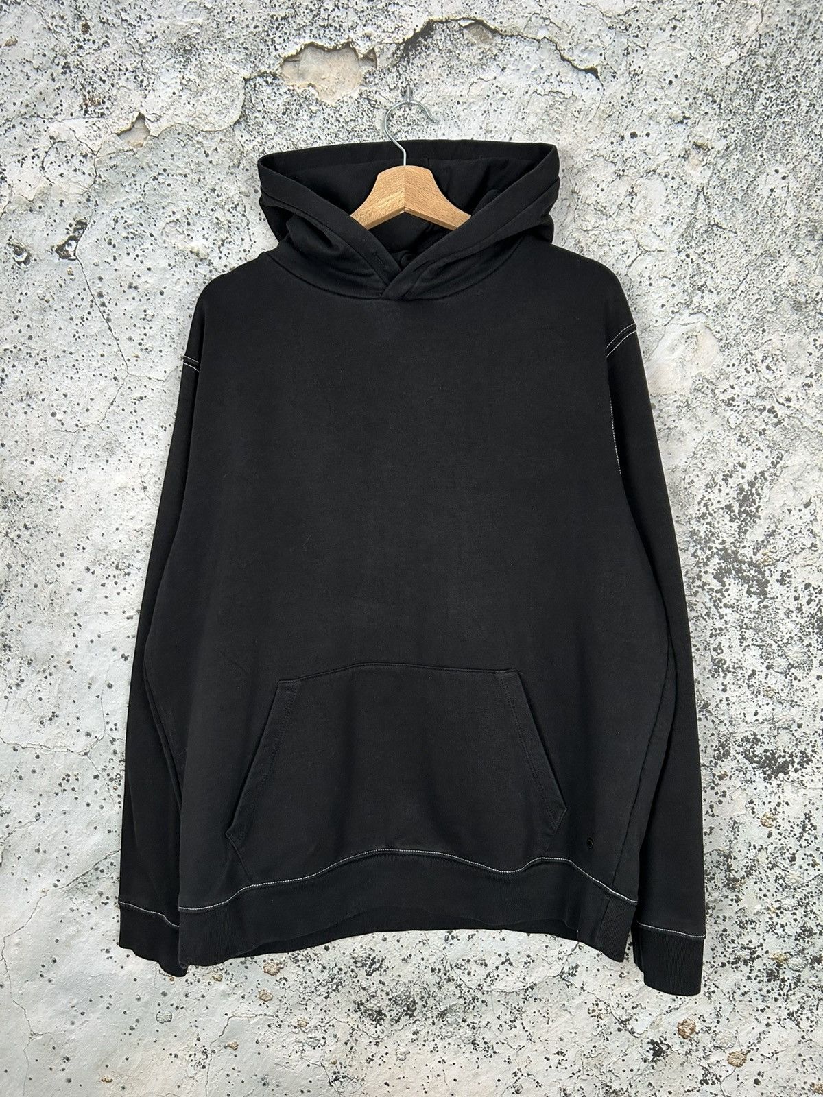 Allsaints Allsaints Black Hoodie Streetwear Designer Avant Garde Size US M / EU 48-50 / 2 - 1 Thumbnail