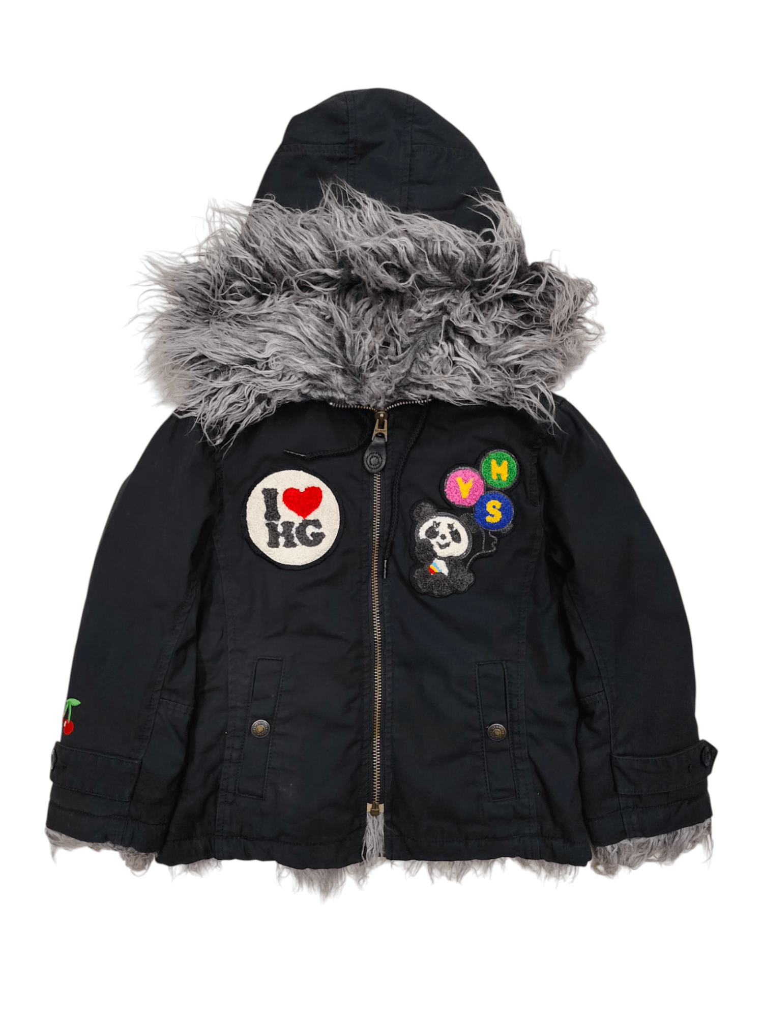 KIDS🔥Vtg Hysteric Glamour Heavy Fur Coats Jacket