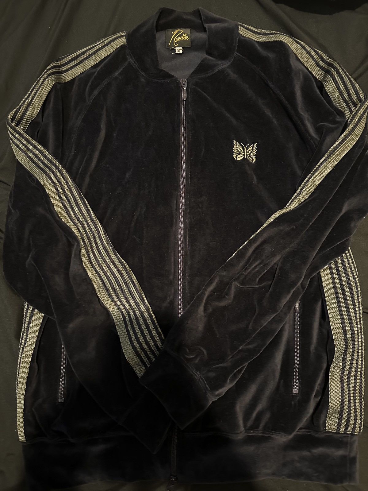 Needles Needles Navy Velvet-Effect Jacket Size US M / EU 48-50 / 2 - 1 Thumbnail