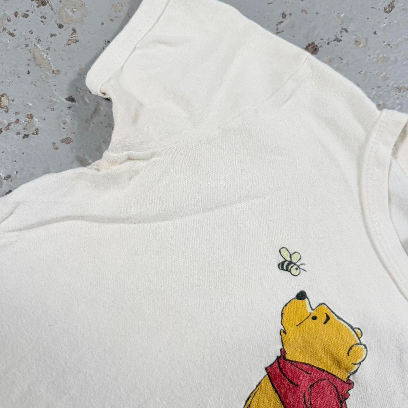 Disney White winnie the pooh Baby Tee Size XS / US 0-2 / IT 36-38 - 2 Thumbnail