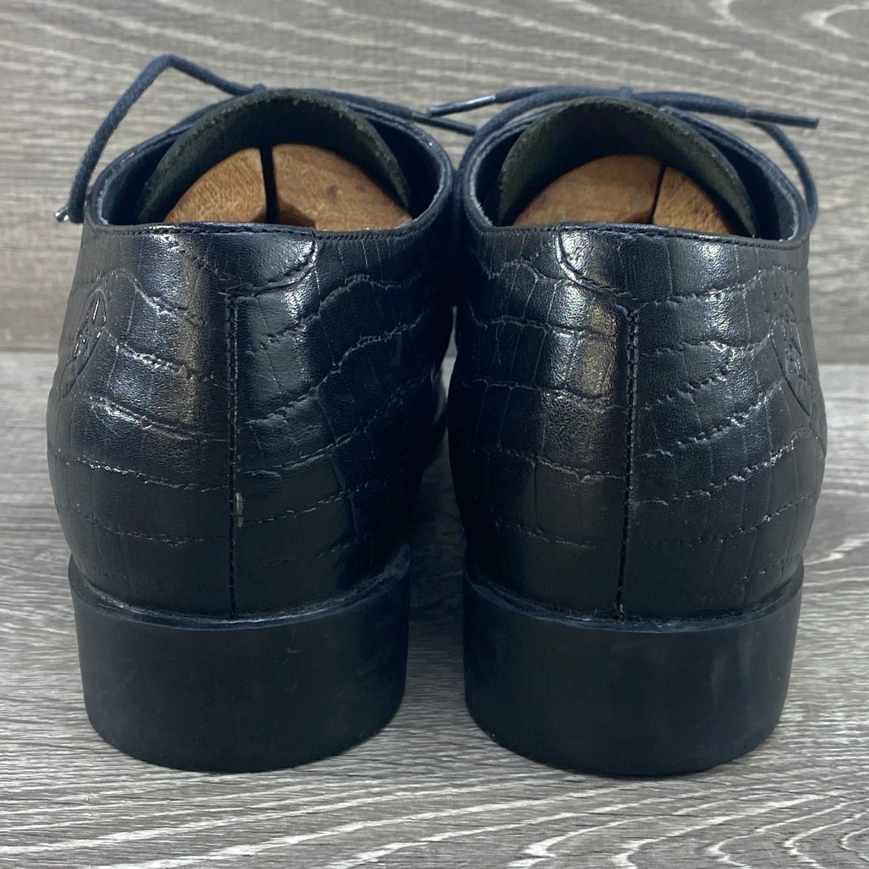 Ariat Jamie Lace Up Kilties Black Leather Dress Shoes Oxfords Western Size 7.5 Womens