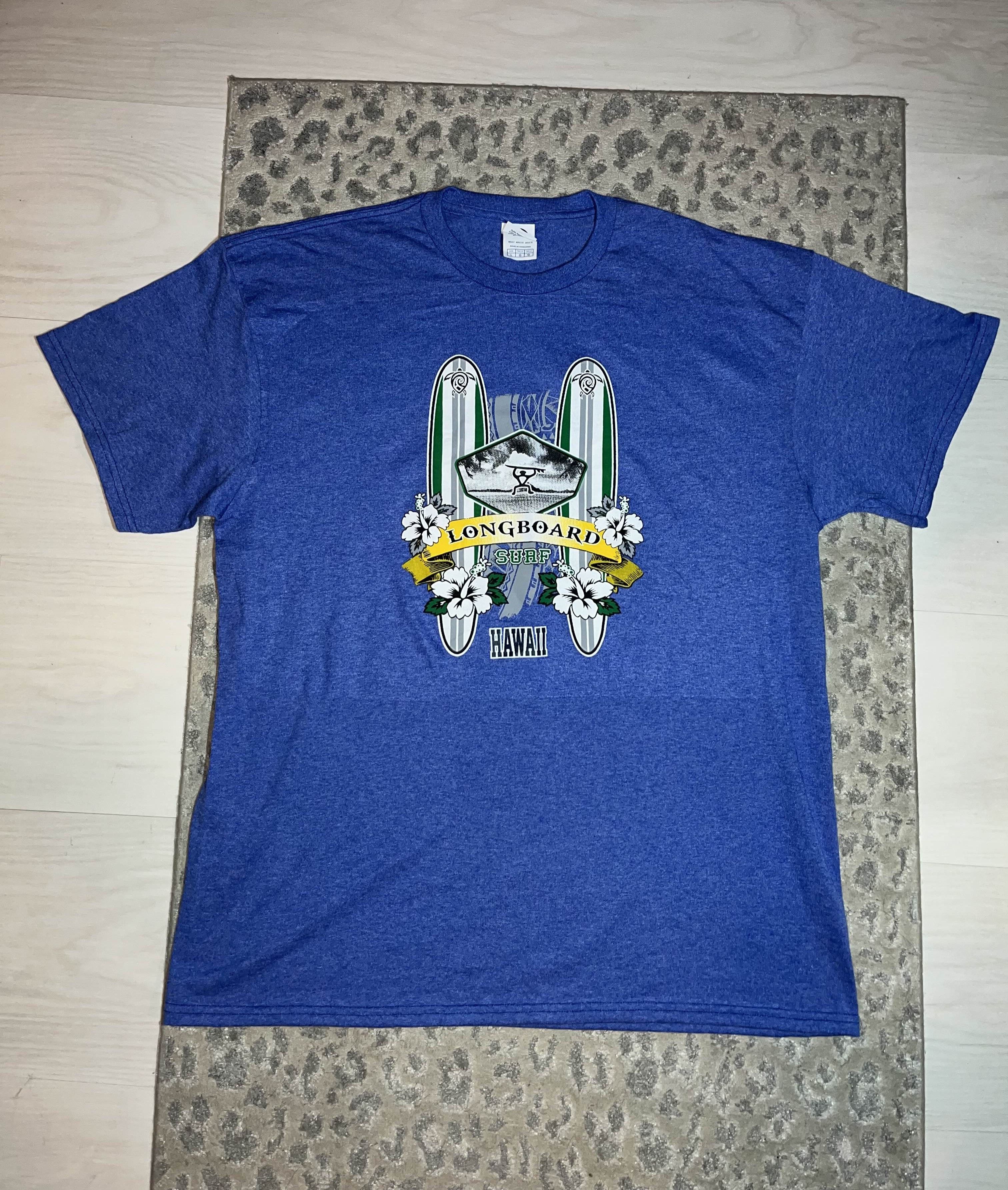 Vintage Y2K Longboard Surf Hawaii Tourist Tee Size US L / EU 52-54 / 3 - 1 Thumbnail
