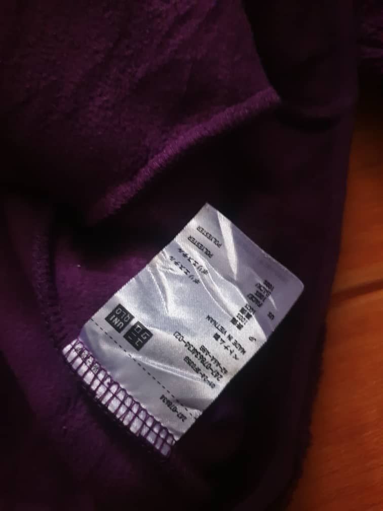 Japanese Brand Uniqlo purple colour Japanese brand Fleece sweater Size M / US 6-8 / IT 42-44 - 2 Thumbnail