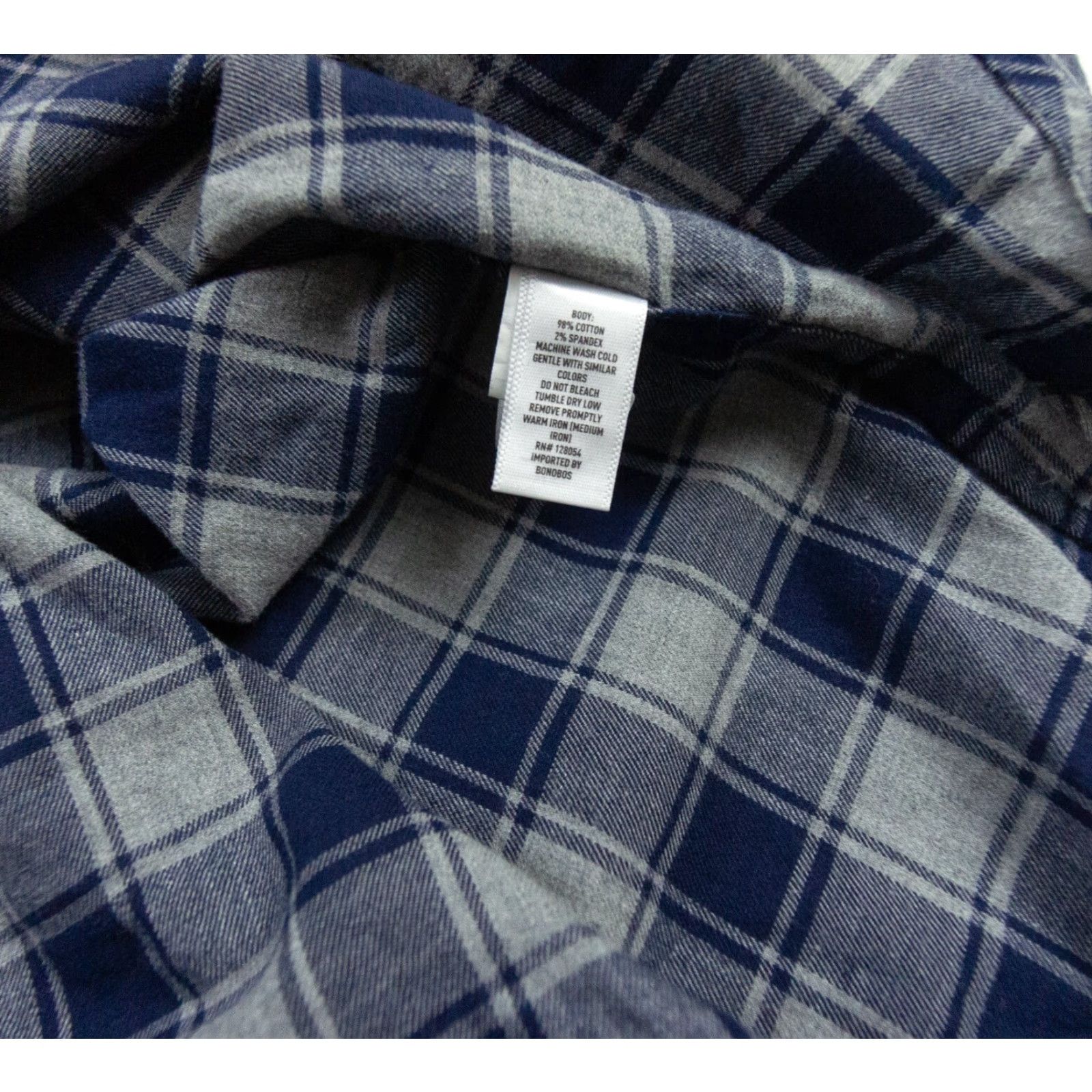 Bonobos Bonobos Men's Stretch Button-Up Shirt Long Sleeve Casual Business Blue Plaid Large - Cotton Spandex, Regular Fit, Preppy Mens Shirts Size US L / EU 52-54 / 3 - 6 Thumbnail