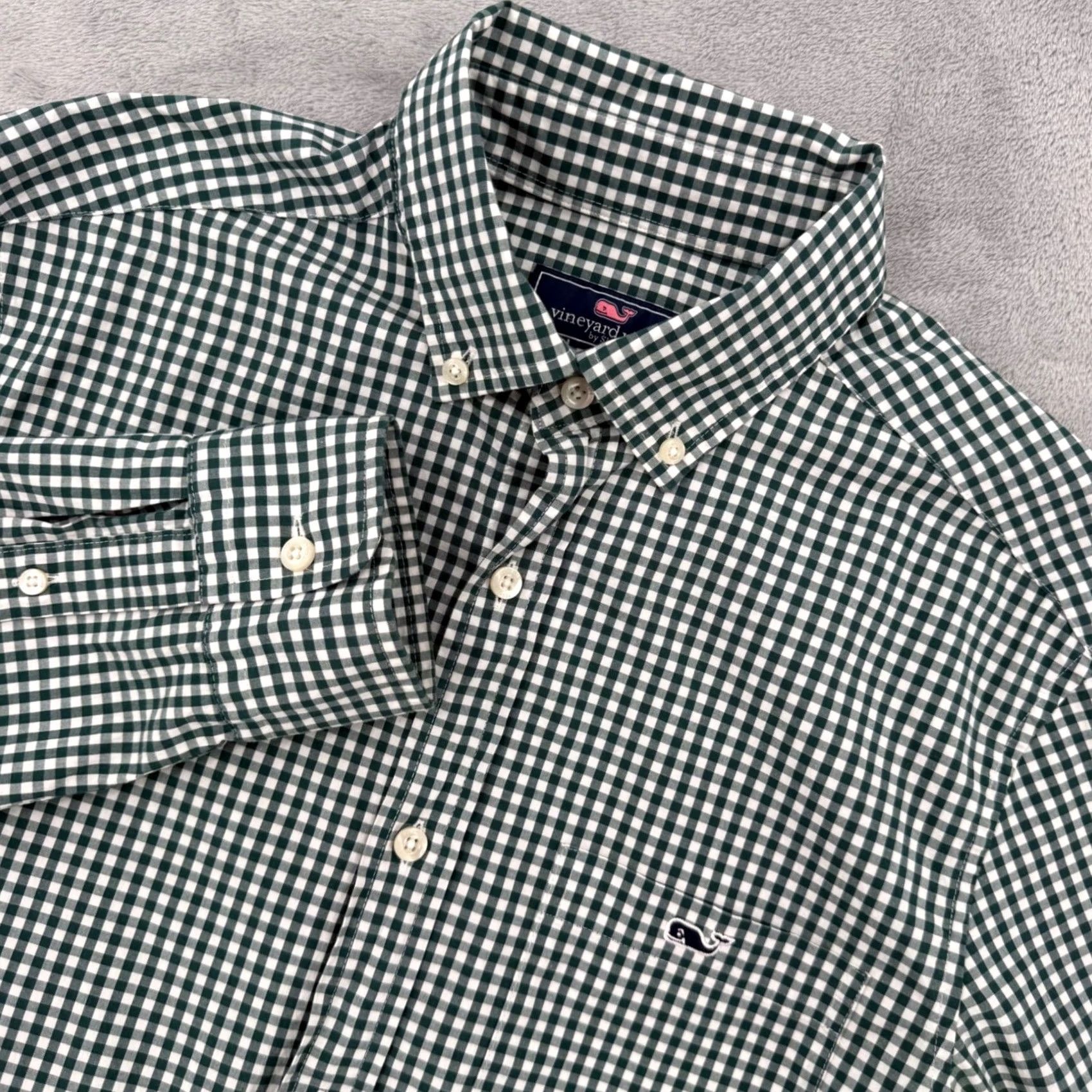 Vineyard Vines Vineyard Vines Classic Fit Trucker Shirt Green Mens S Size Button Down - Preppy Size US S / EU 44-46 / 1 - 2 Thumbnail