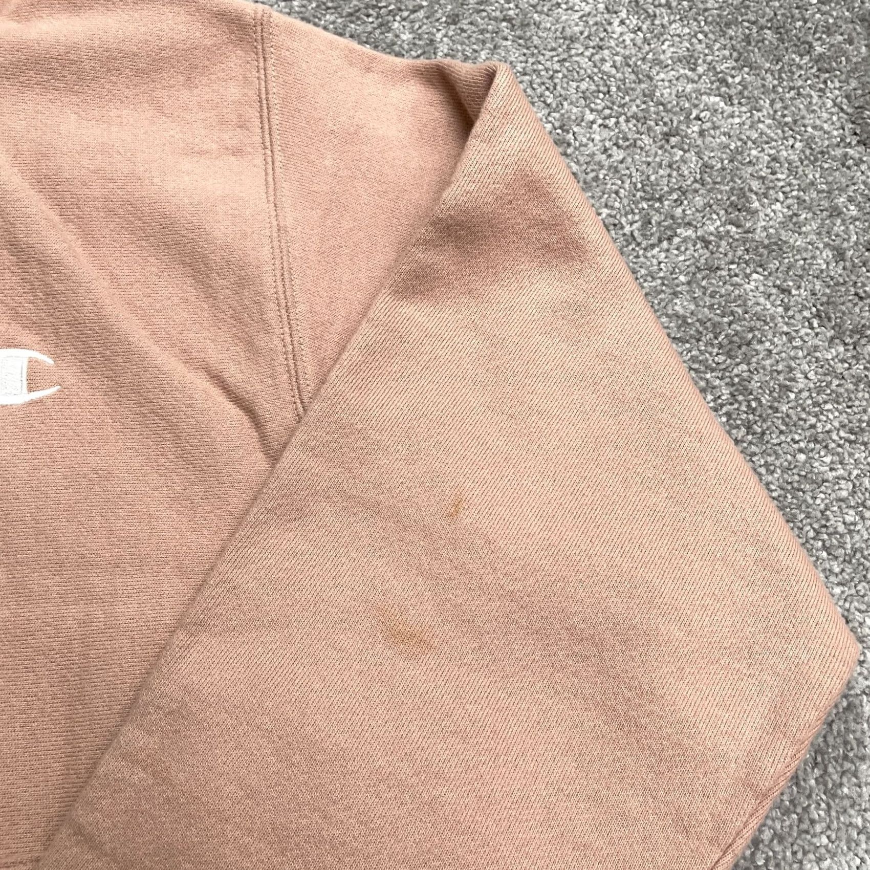 Champion Champion Hoodie Pullover Sweatshirt Unisex Adult Small Orange Fleece Logo Pocketed Stripes Design Modern-Classic Size US S / EU 44-46 / 1 - 4 Thumbnail